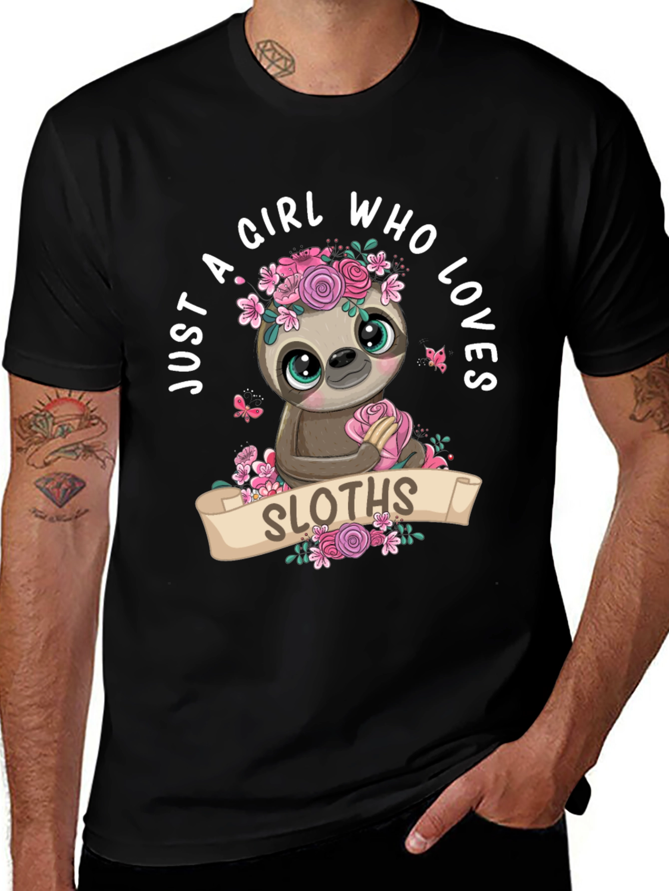 Girl Who Loves Sloths T-Shirt