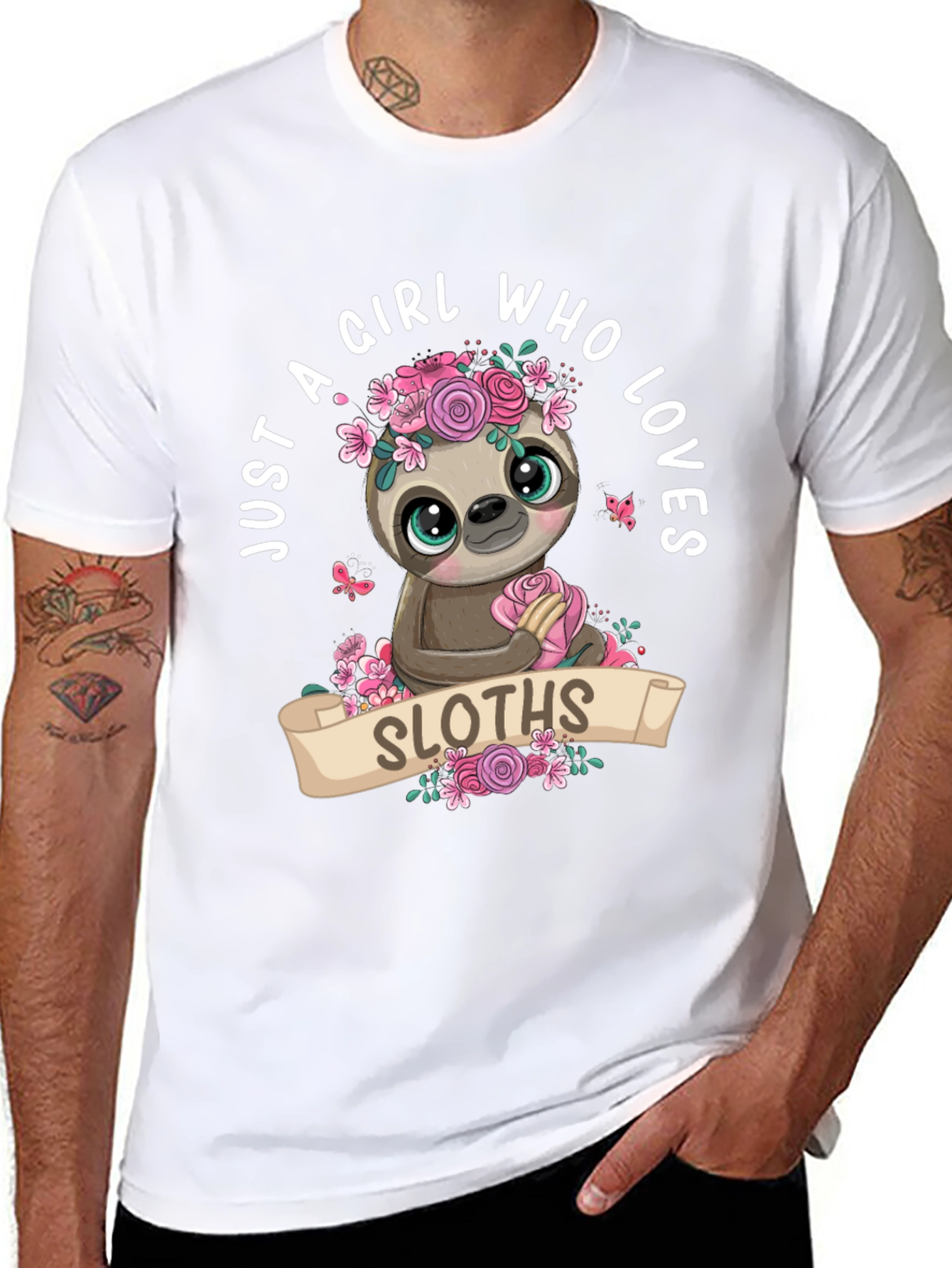 Girl Who Loves Sloths T-Shirt