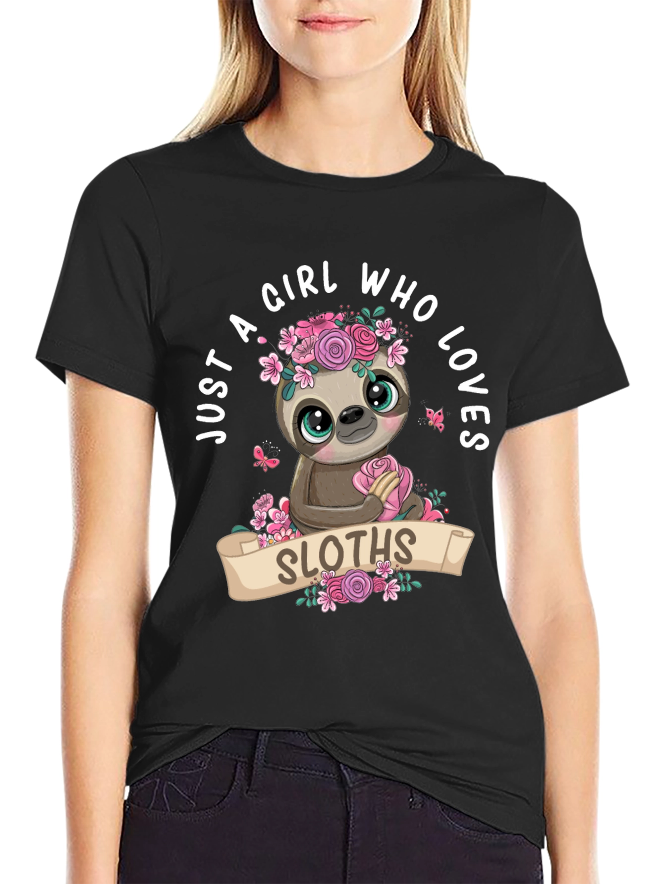 Girl Who Loves Sloths T-Shirt