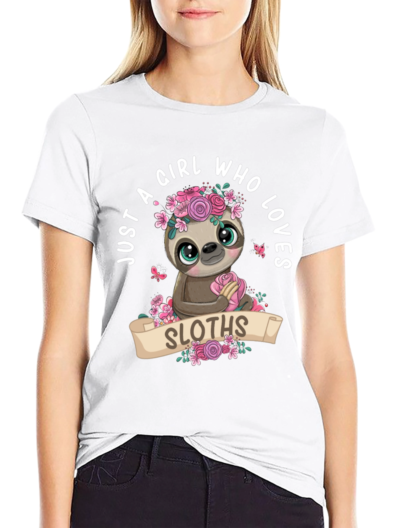 Girl Who Loves Sloths T-Shirt