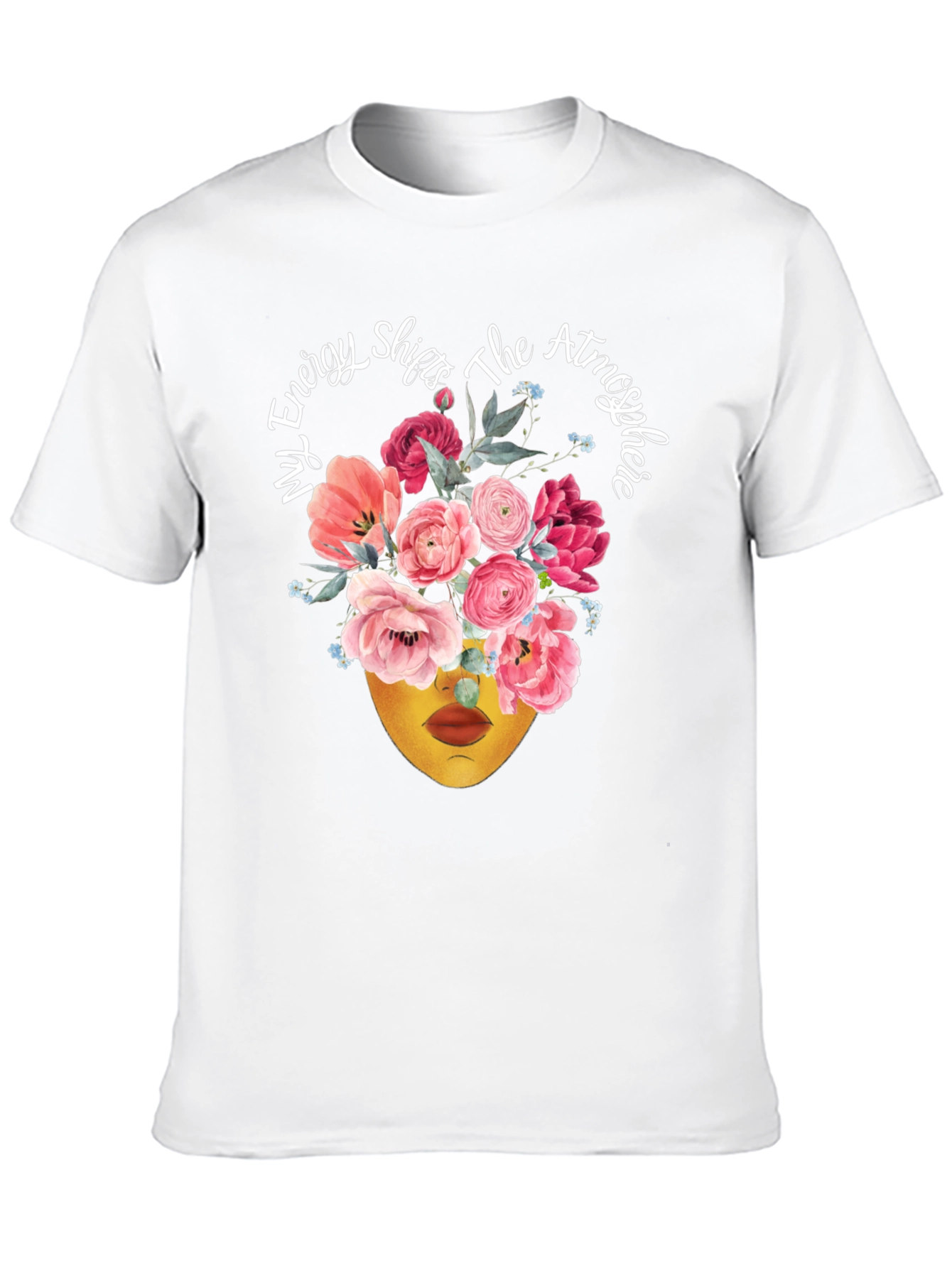 Floral Energy Shift T-Shirt - Stylish Statement Tee