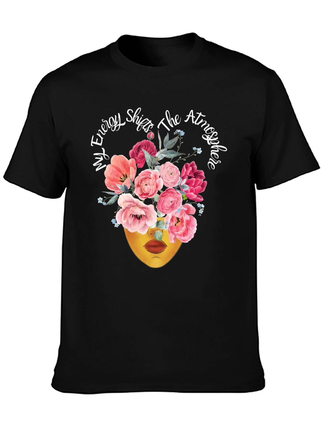 Floral Energy Shift T-Shirt - Stylish Statement Tee