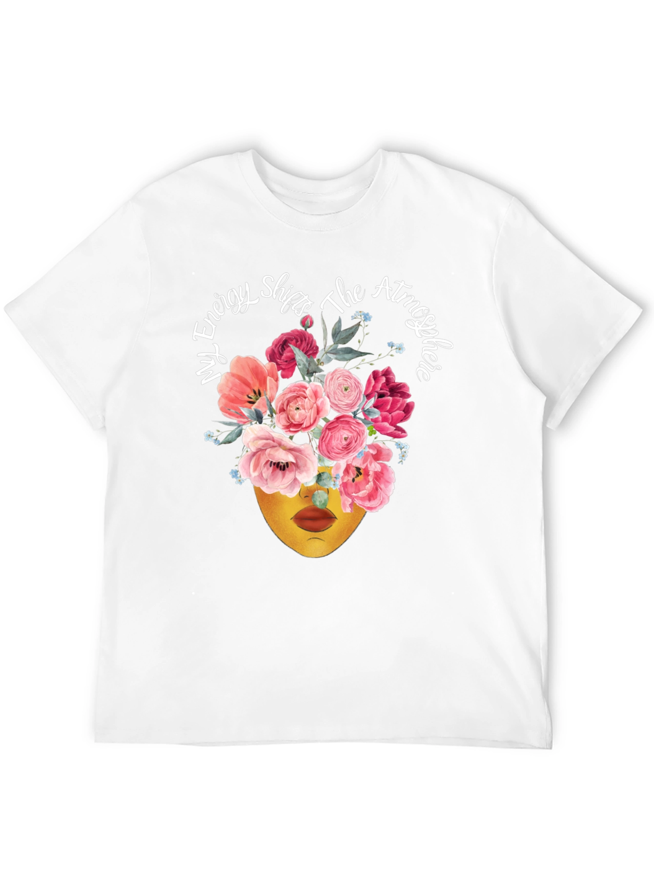 Floral Energy Shift T-Shirt - Stylish Statement Tee