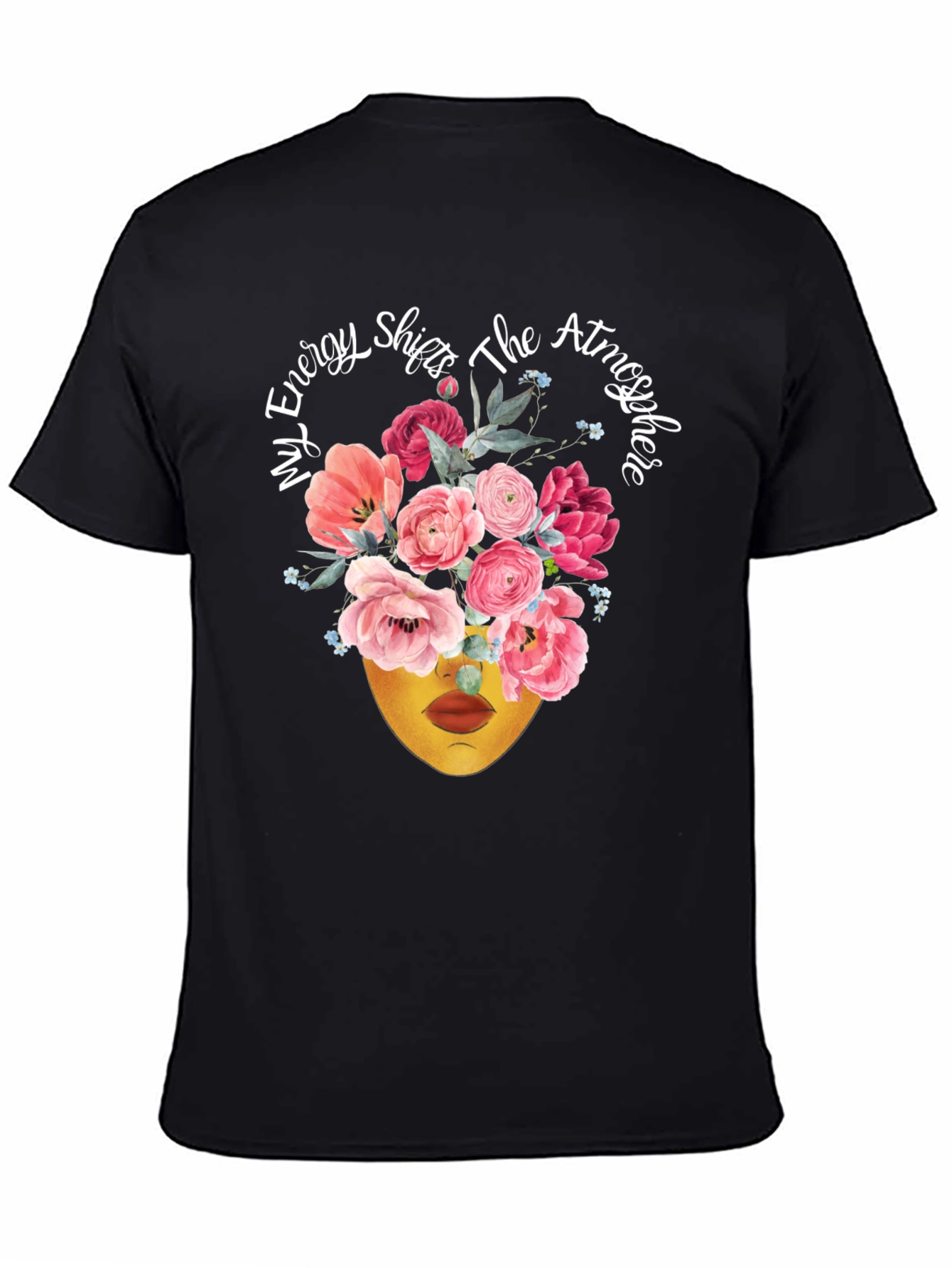 Floral Energy Shift T-Shirt - Stylish Statement Tee