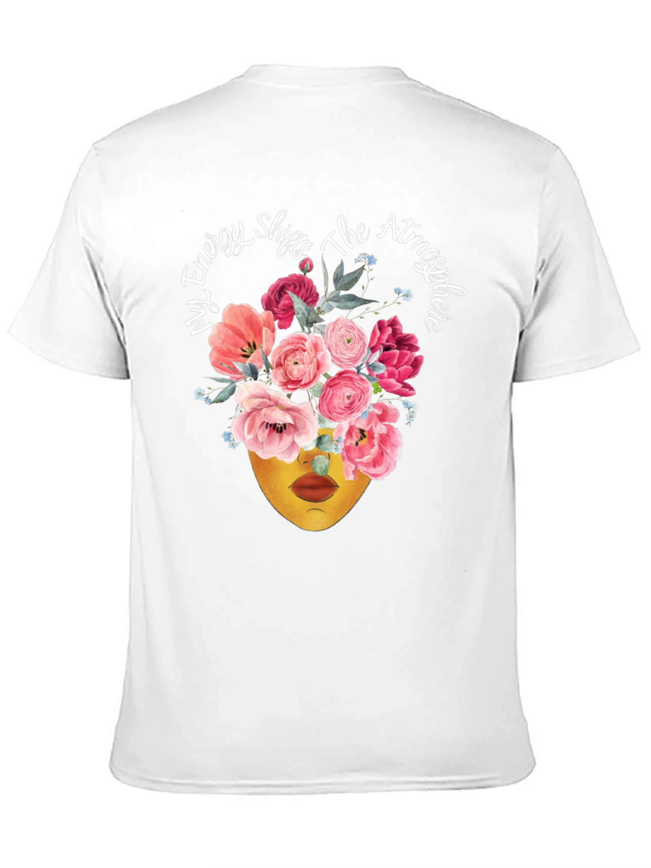Floral Energy Shift T-Shirt - Stylish Statement Tee