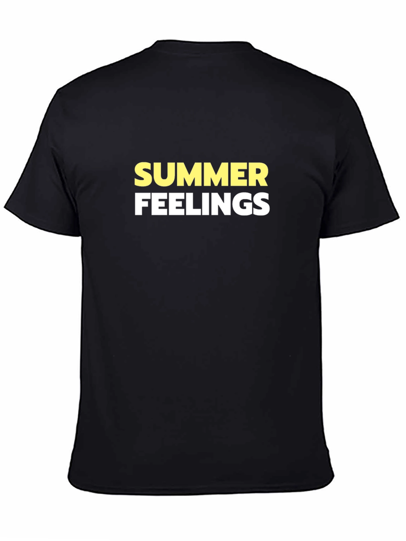 Summer Feelings Black T-Shirt