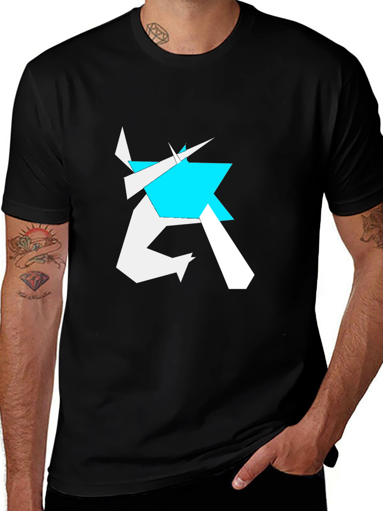 Abstract Geometric Graphic Print T-Shirt