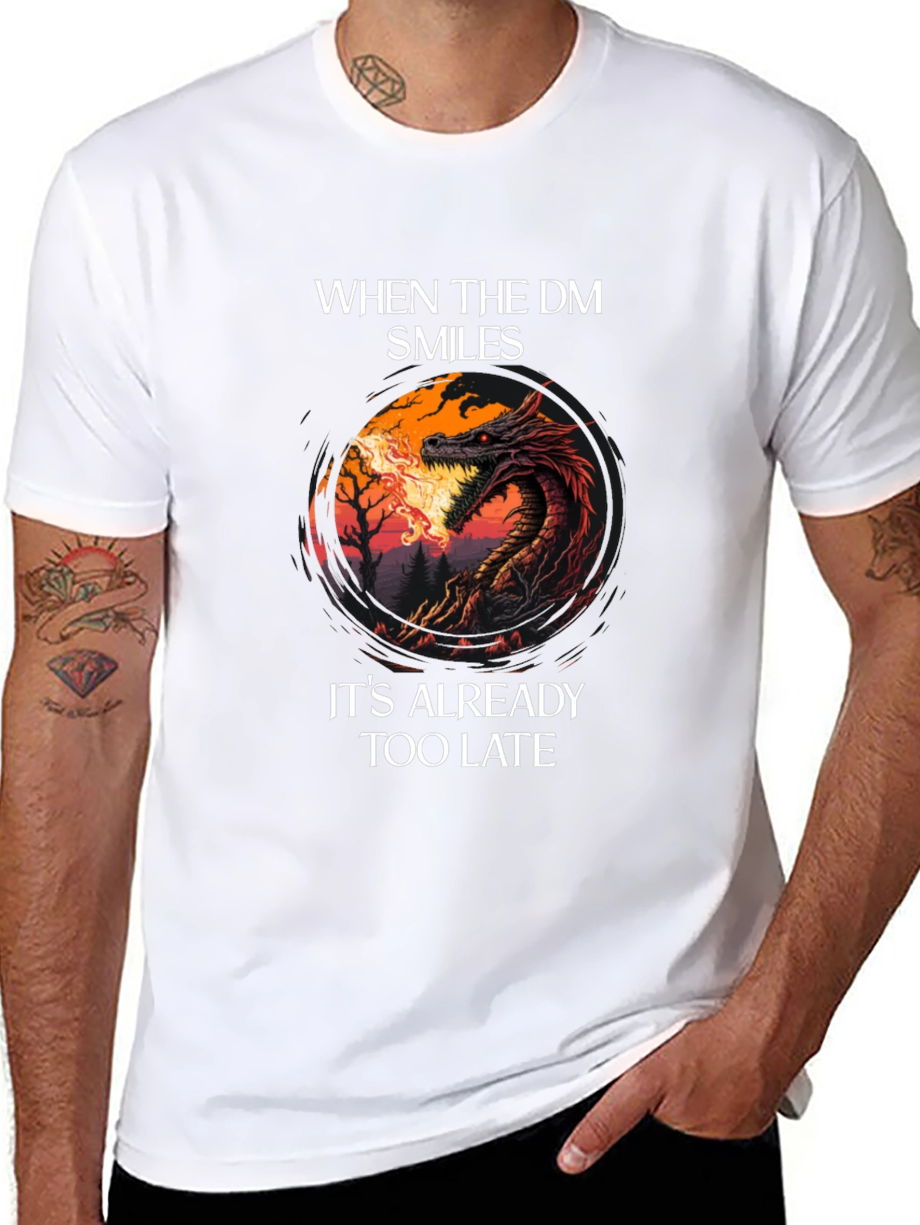 Dungeon Master Smile Graphic Tee - Gamer T-Shirt