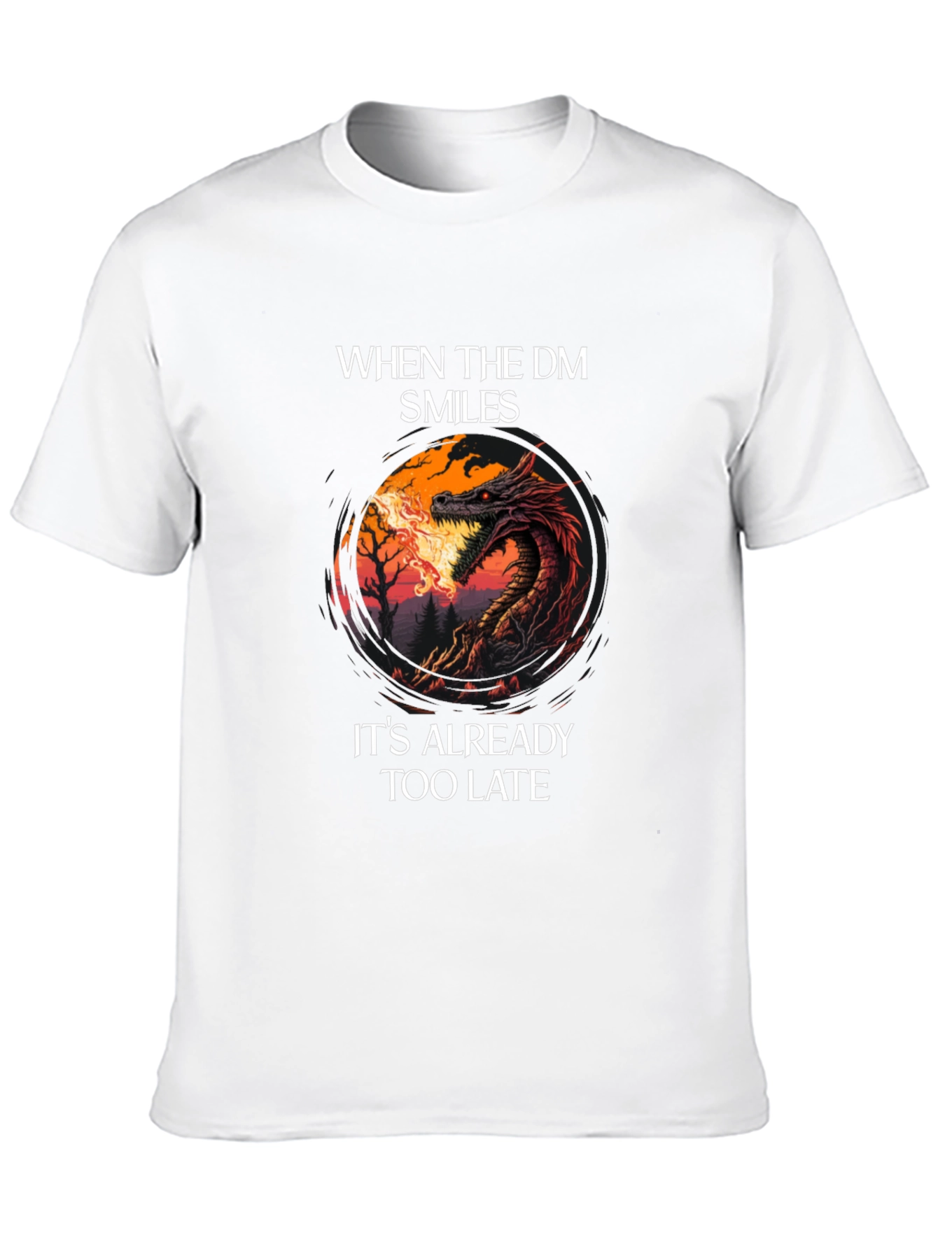 Dungeon Master Smile Graphic Tee - Gamer T-Shirt