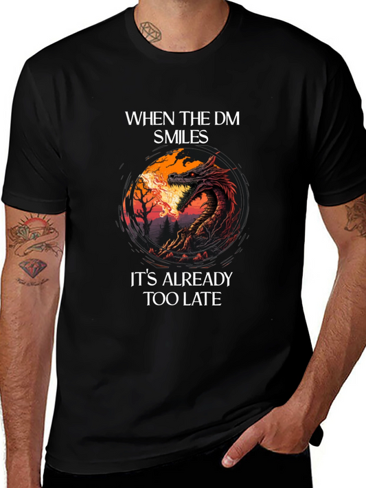 Dungeon Master Smile Graphic Tee - Gamer T-Shirt