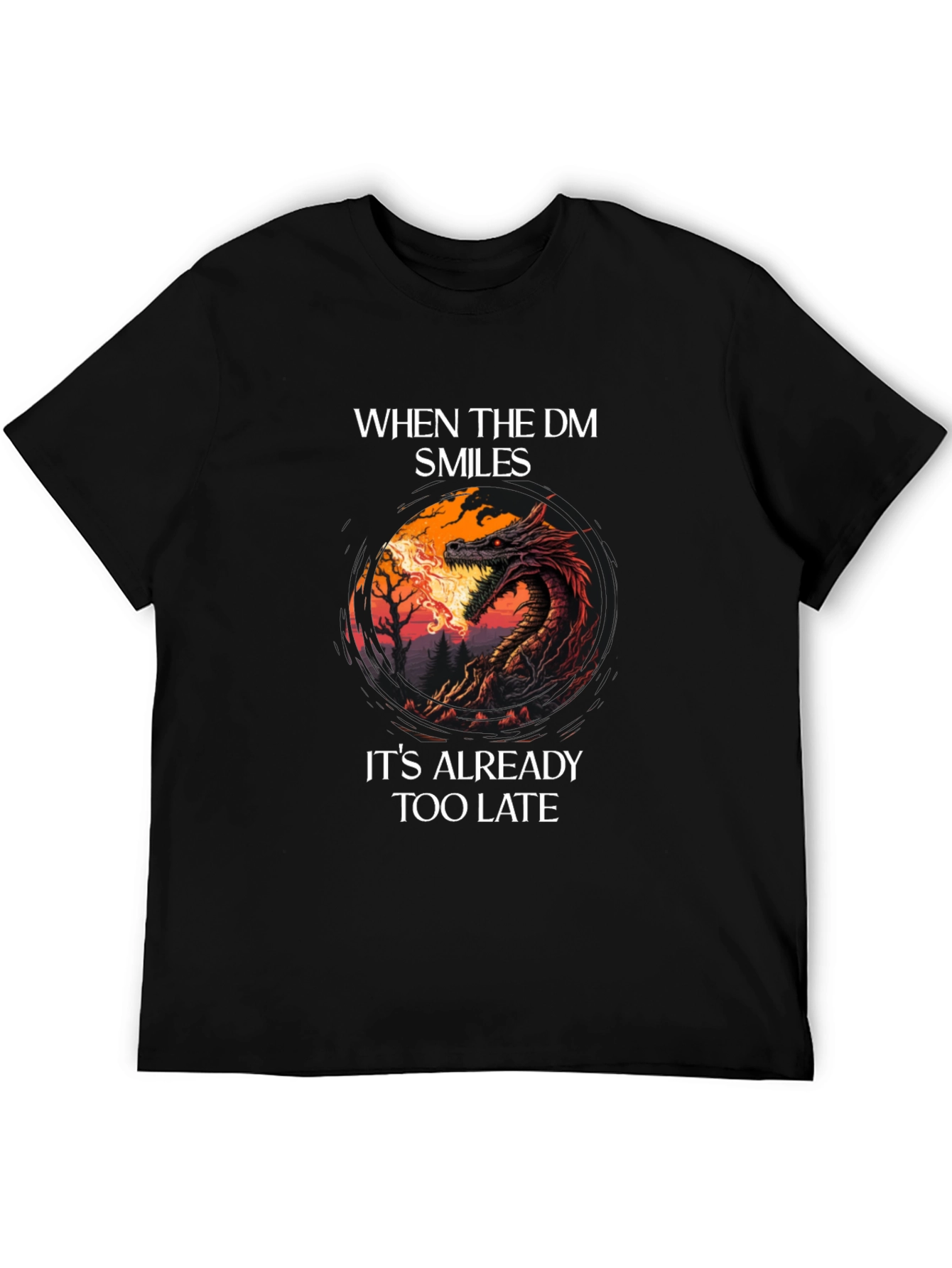 Dungeon Master Smile Graphic Tee - Gamer T-Shirt