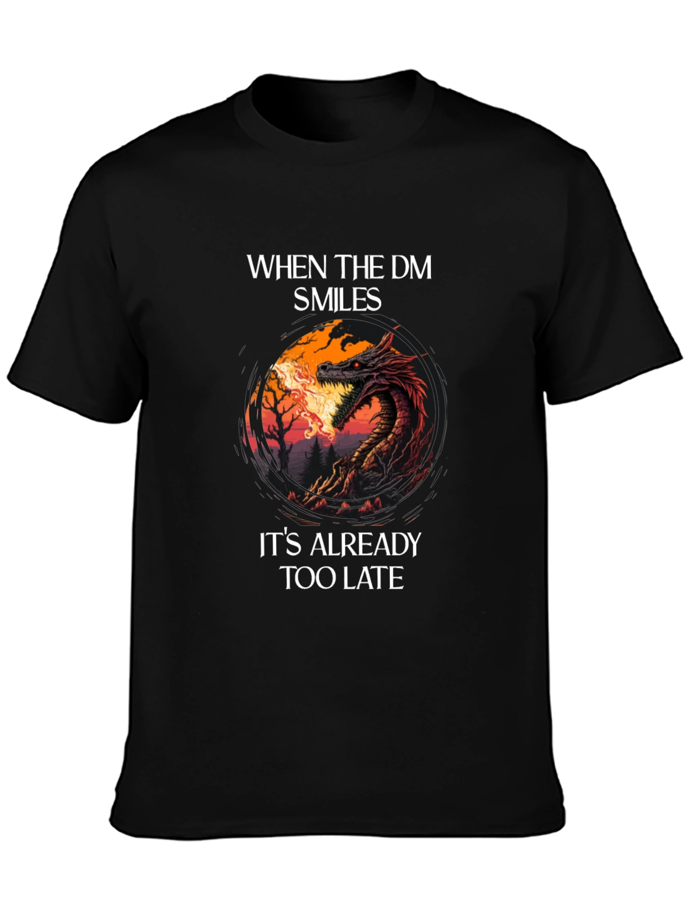Dungeon Master Smile Graphic Tee - Gamer T-Shirt