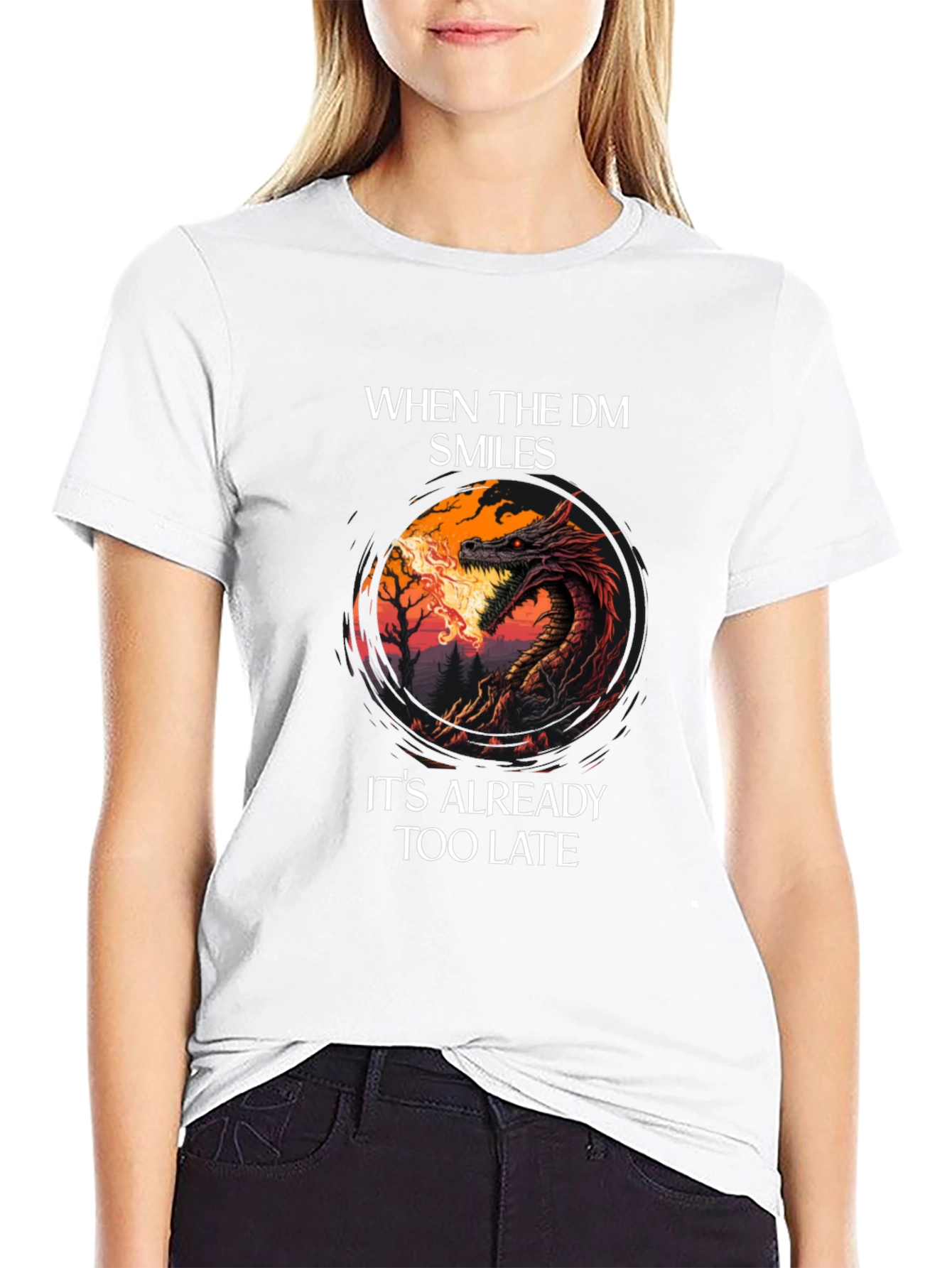 Dungeon Master Smile Graphic Tee - Gamer T-Shirt