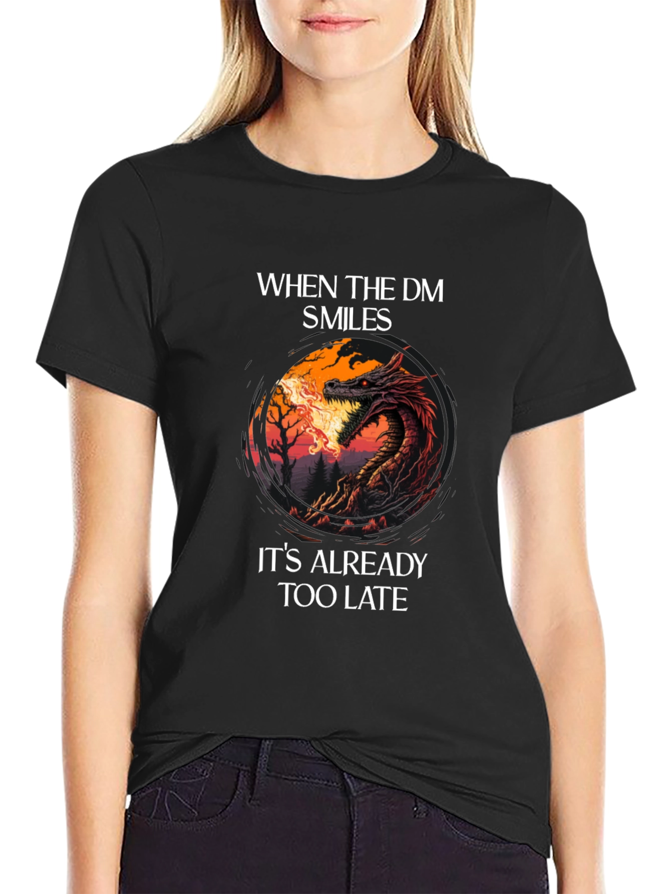 Dungeon Master Smile Graphic Tee - Gamer T-Shirt
