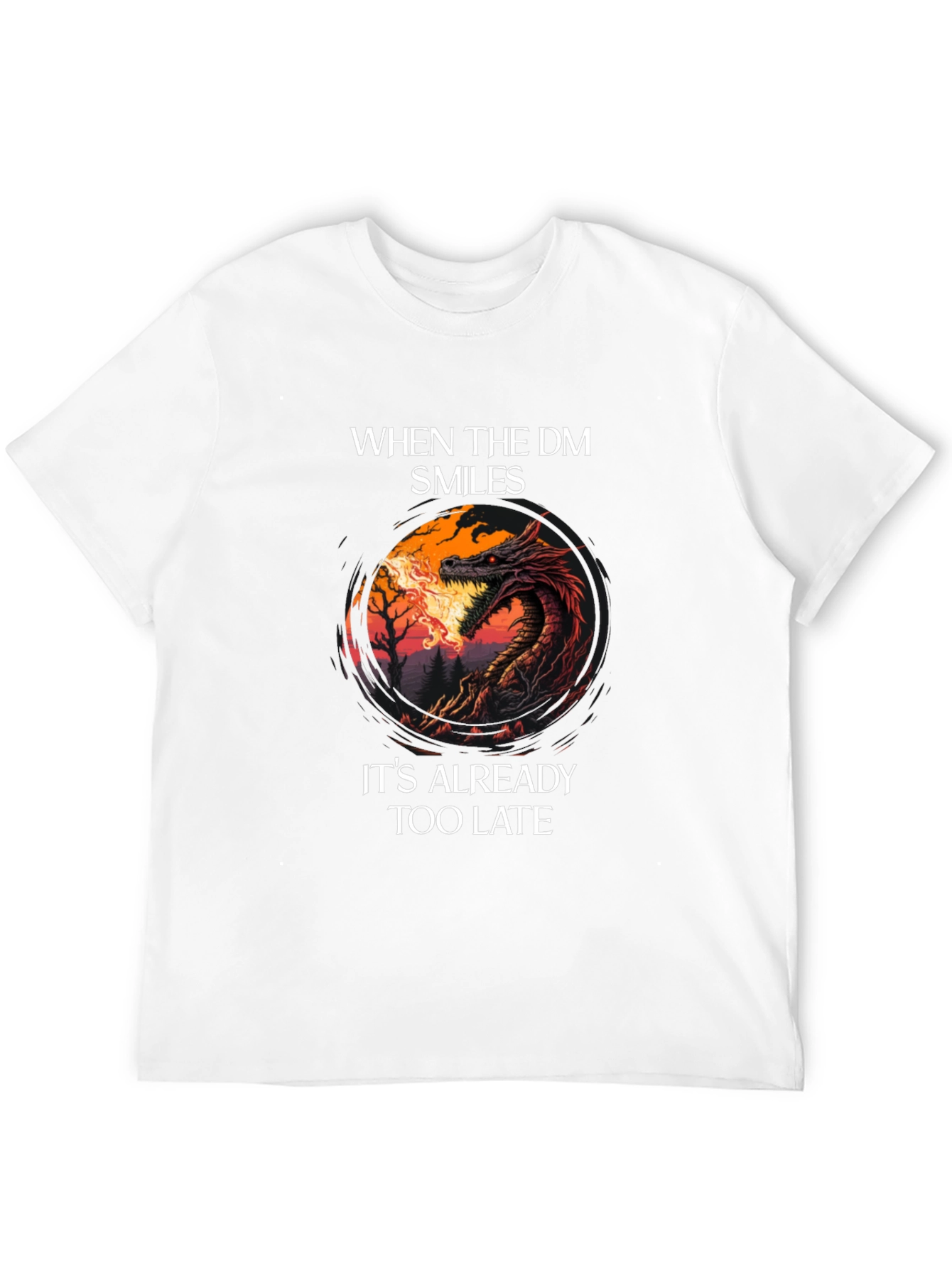 Dungeon Master Smile Graphic Tee - Gamer T-Shirt