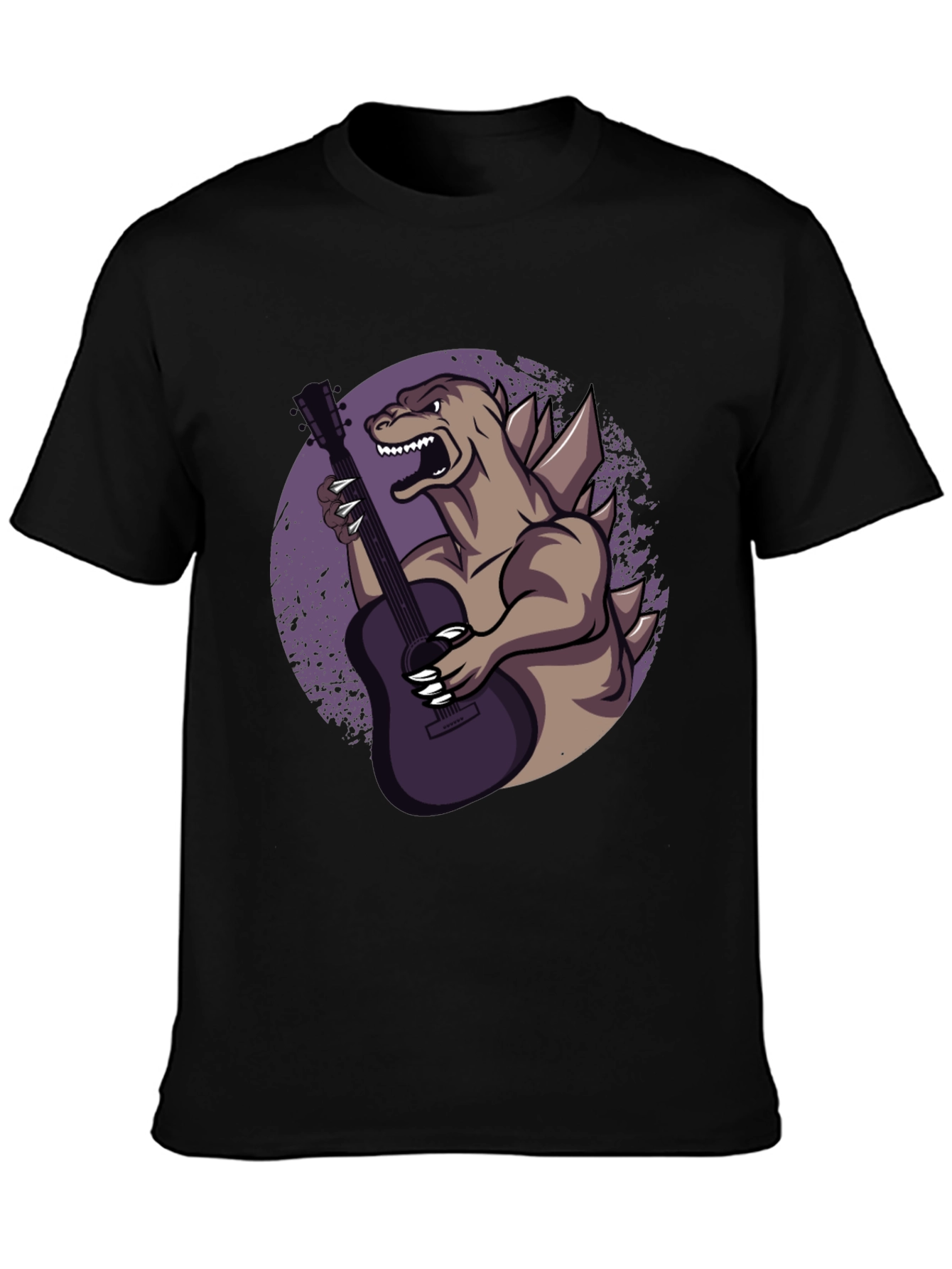 Godzilla Guitar Player Graphic T-Shirt