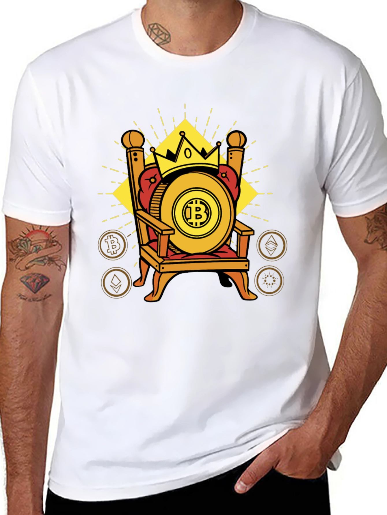 Bitcoin King Graphic Tee