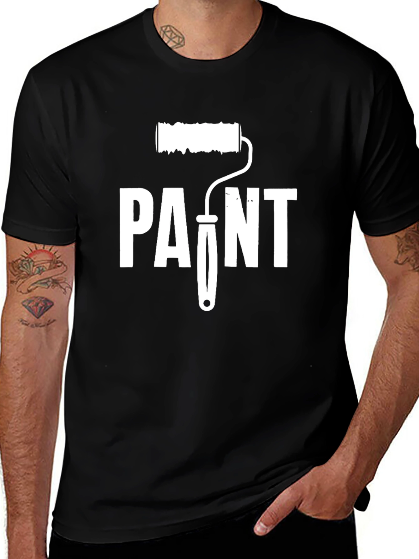 Paint Roller Graphic Tee - DIY Project T-Shirt