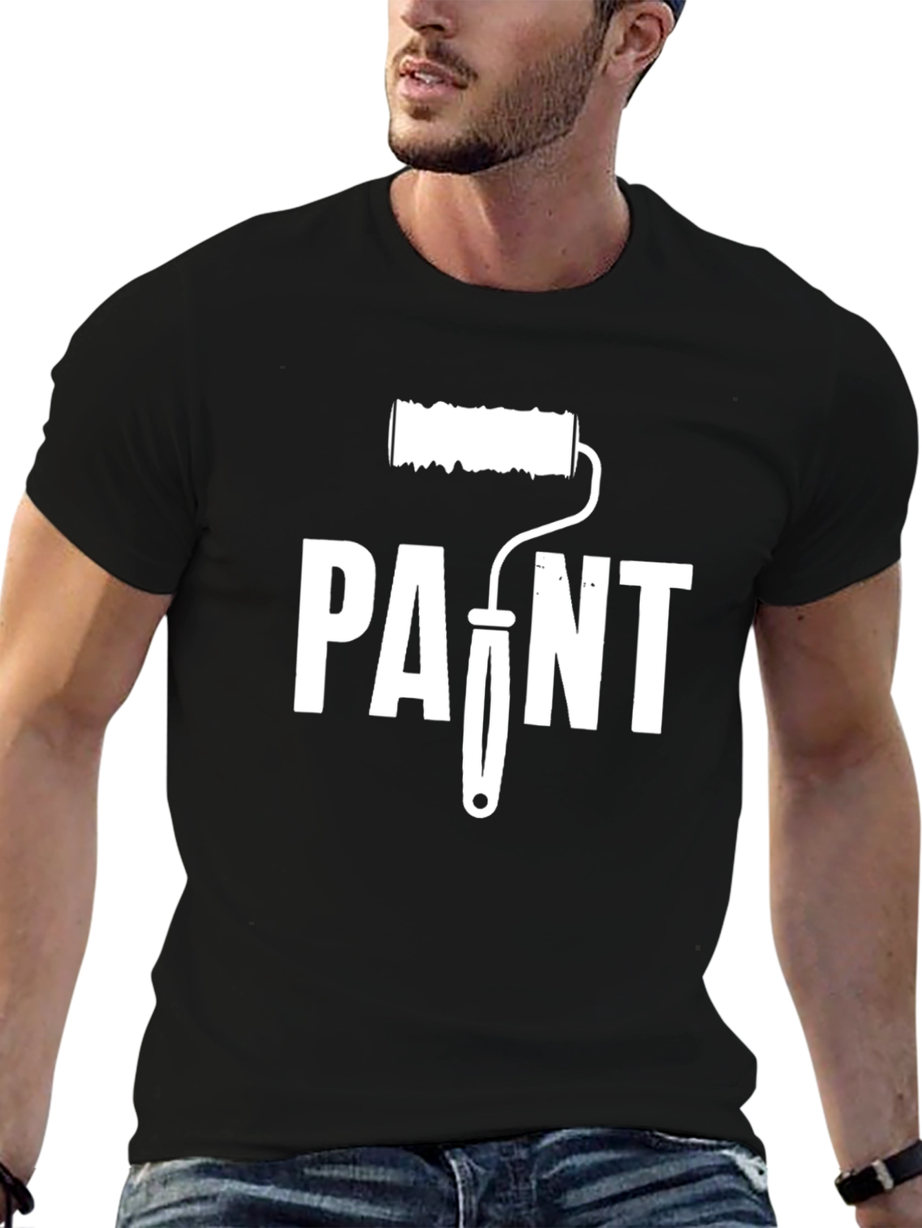 Paint Roller Graphic Tee - DIY Project T-Shirt