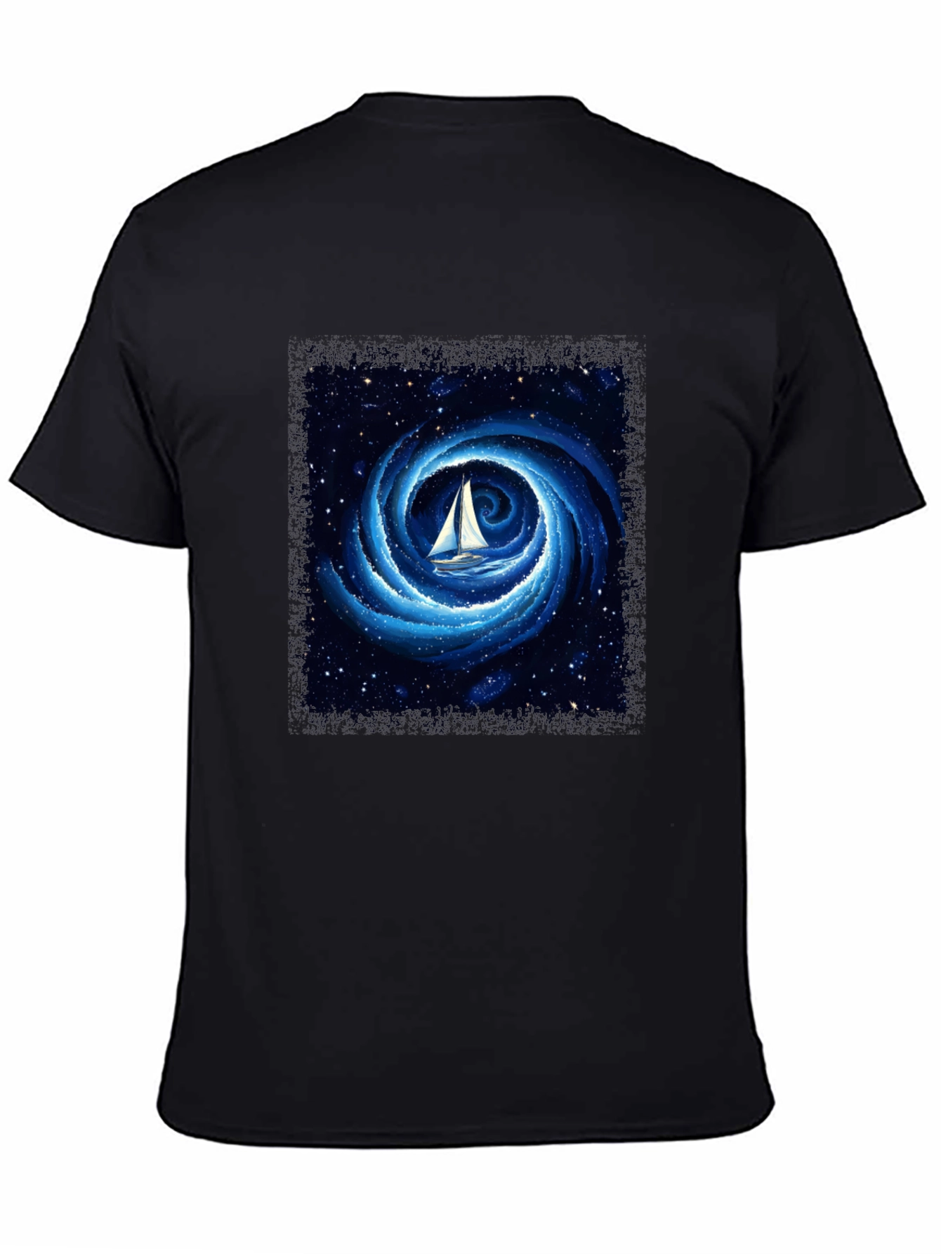 Sailboat Galaxy T-Shirt - Unique Graphic Tee