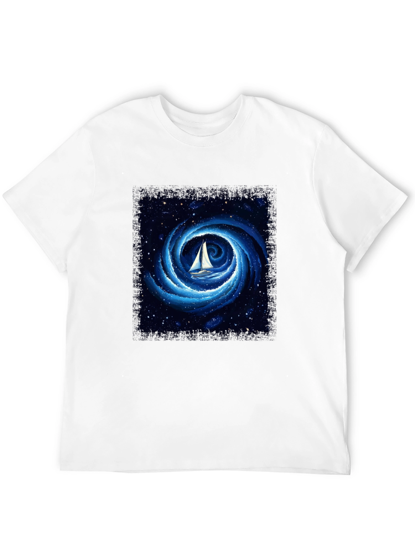 Sailboat Galaxy T-Shirt - Unique Graphic Tee