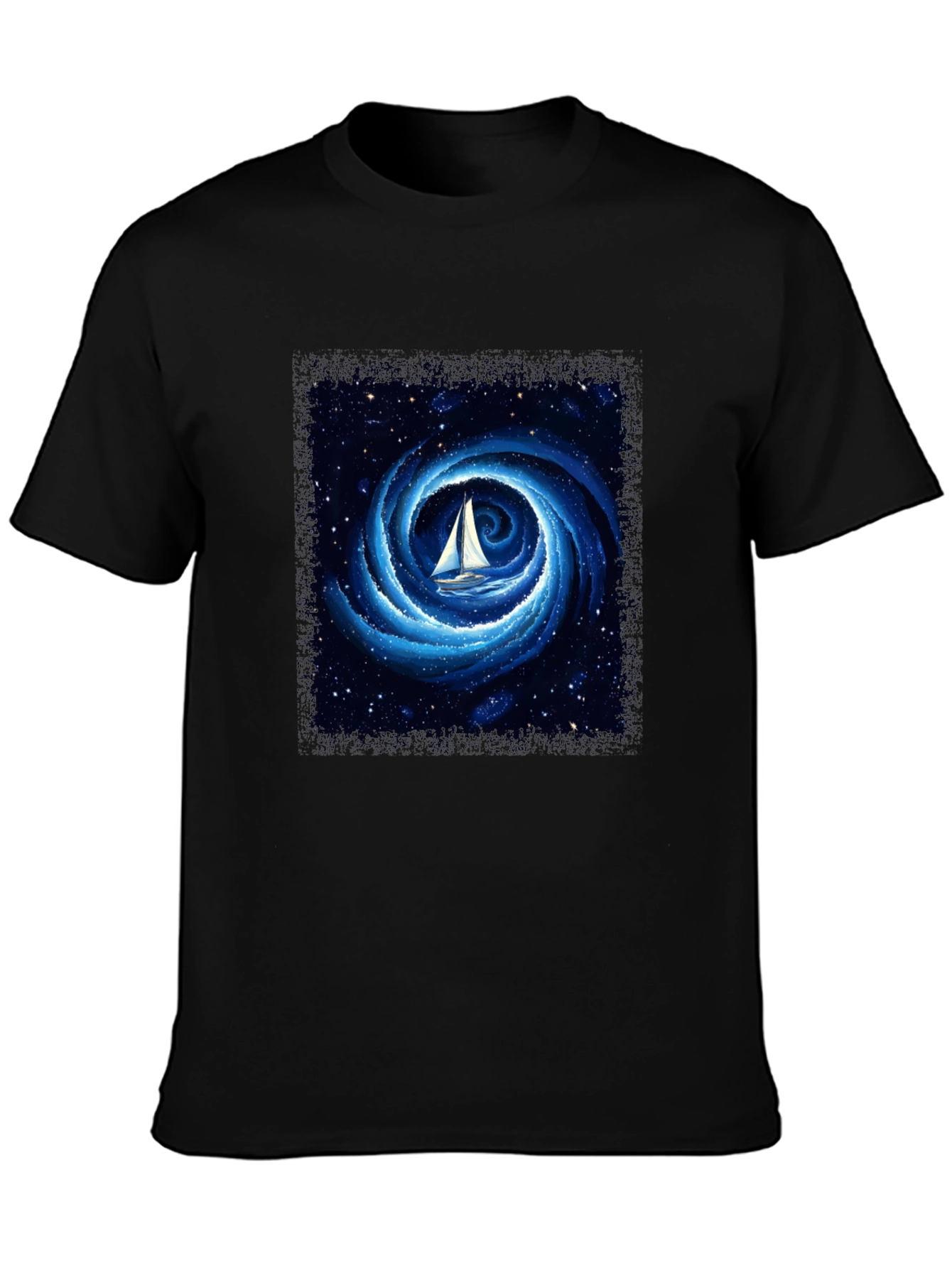 Sailboat Galaxy T-Shirt - Unique Graphic Tee