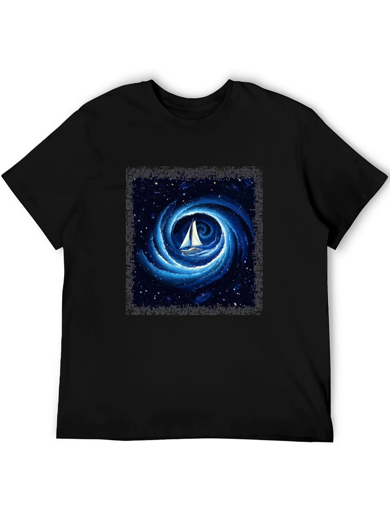 Sailboat Galaxy T-Shirt - Unique Graphic Tee
