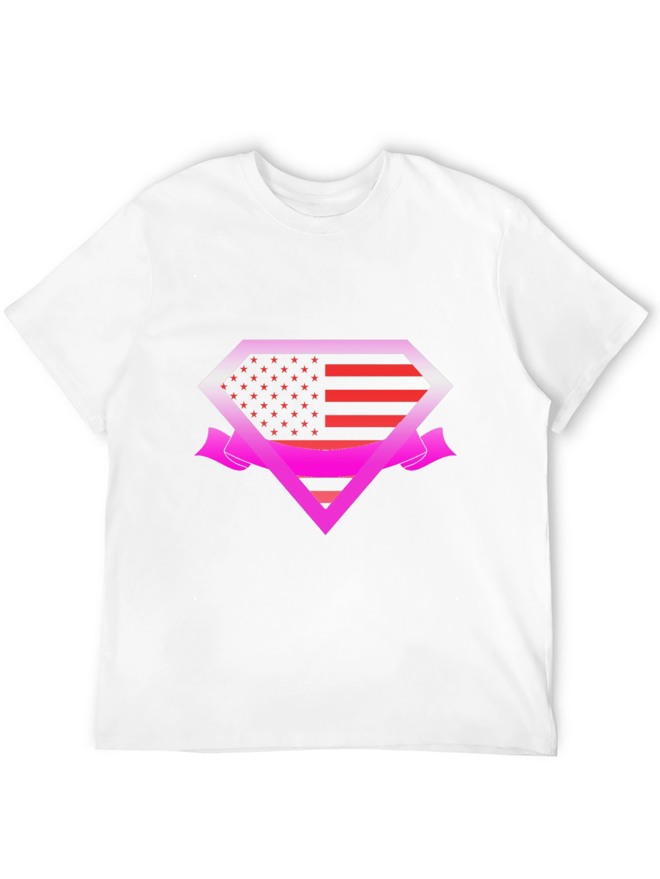 American Flag Superman Logo T-Shirt