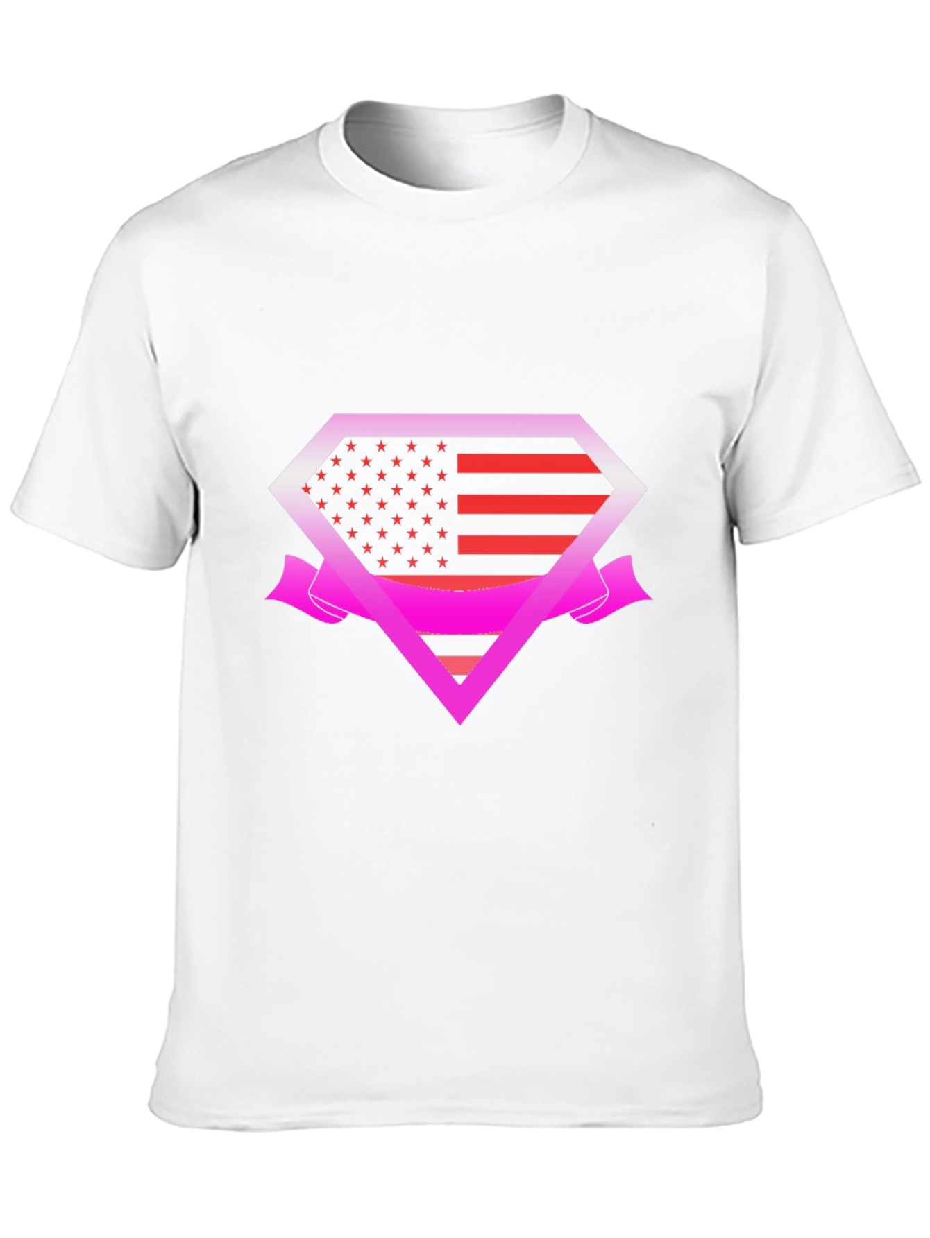 American Flag Superman Logo T-Shirt
