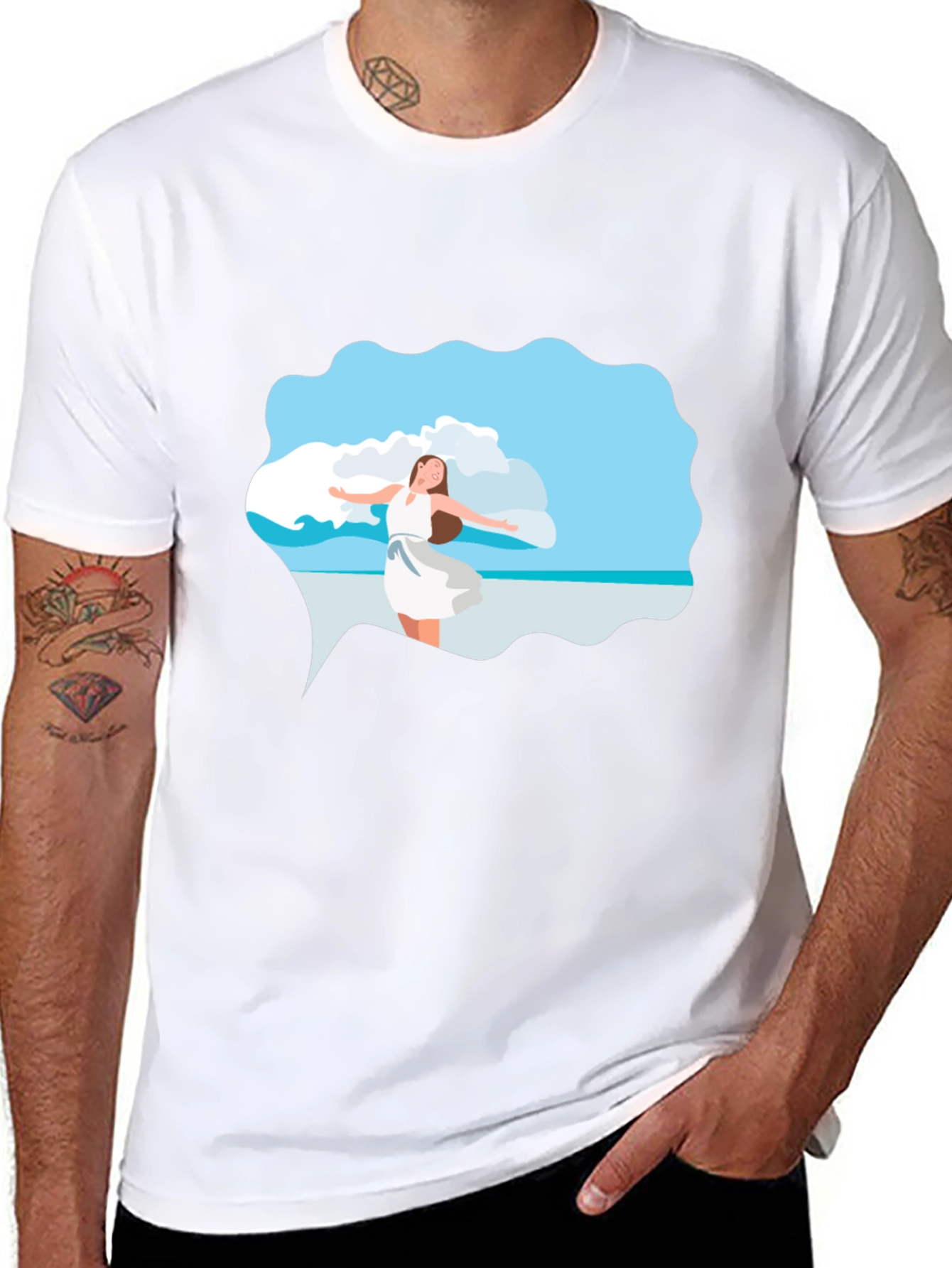Summer Dream Black T-Shirt