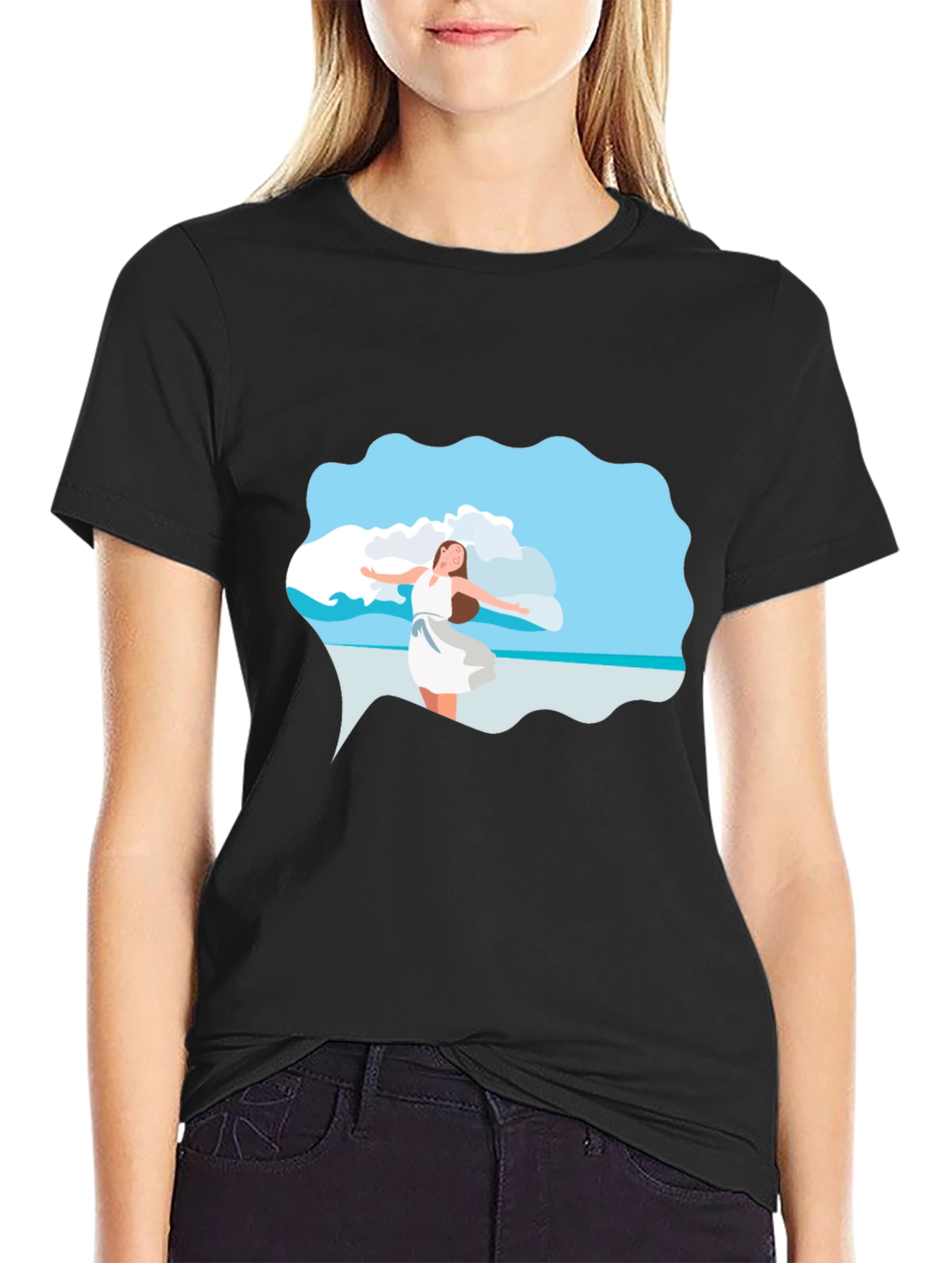 Summer Dream Black T-Shirt