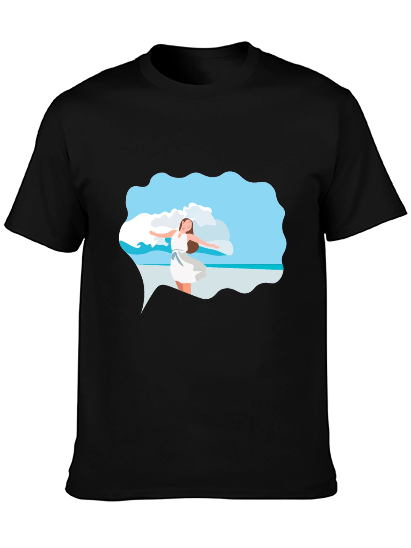 Summer Dream Black T-Shirt