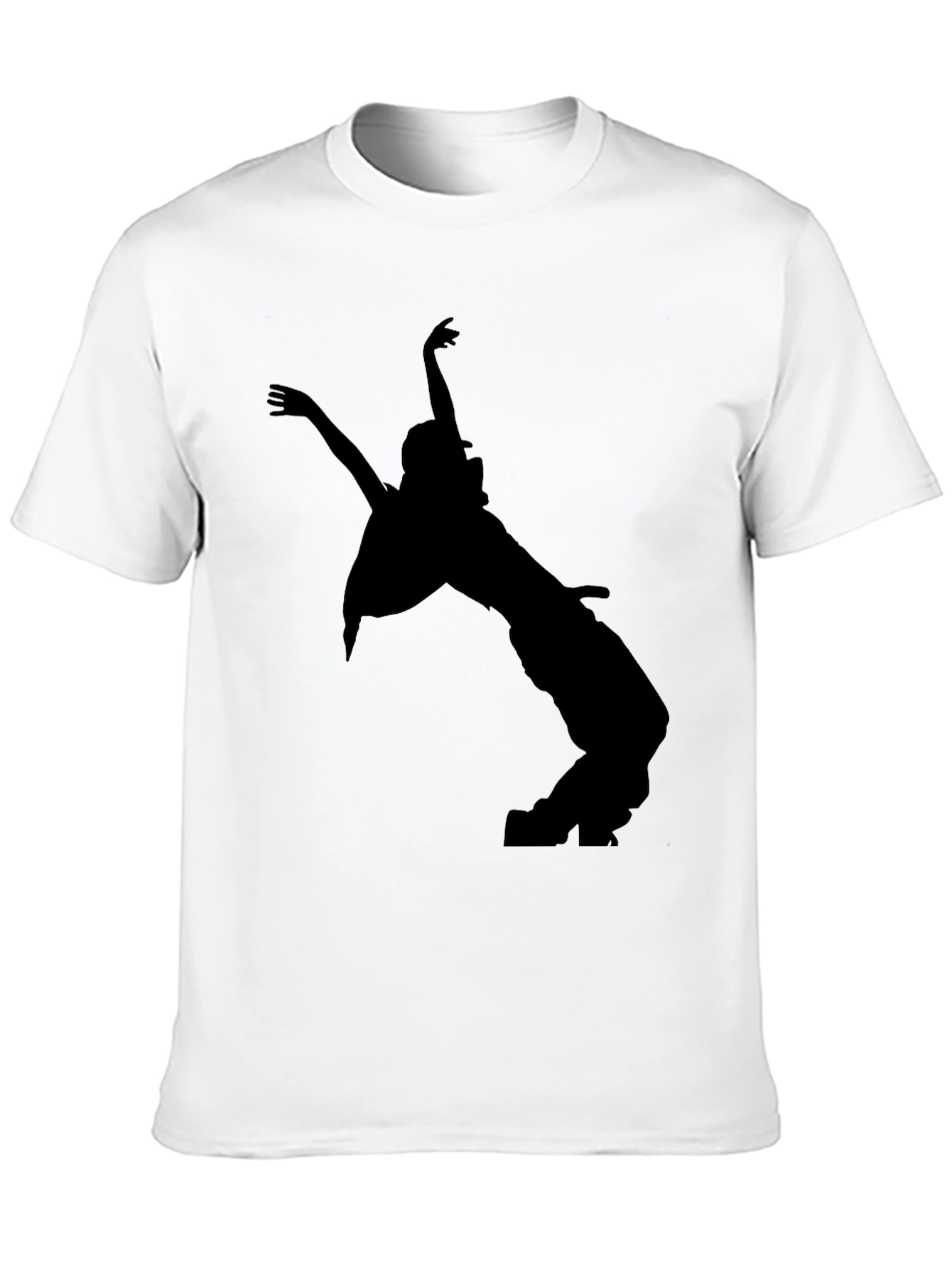 Silhouette Dancer Graphic Black T-Shirt