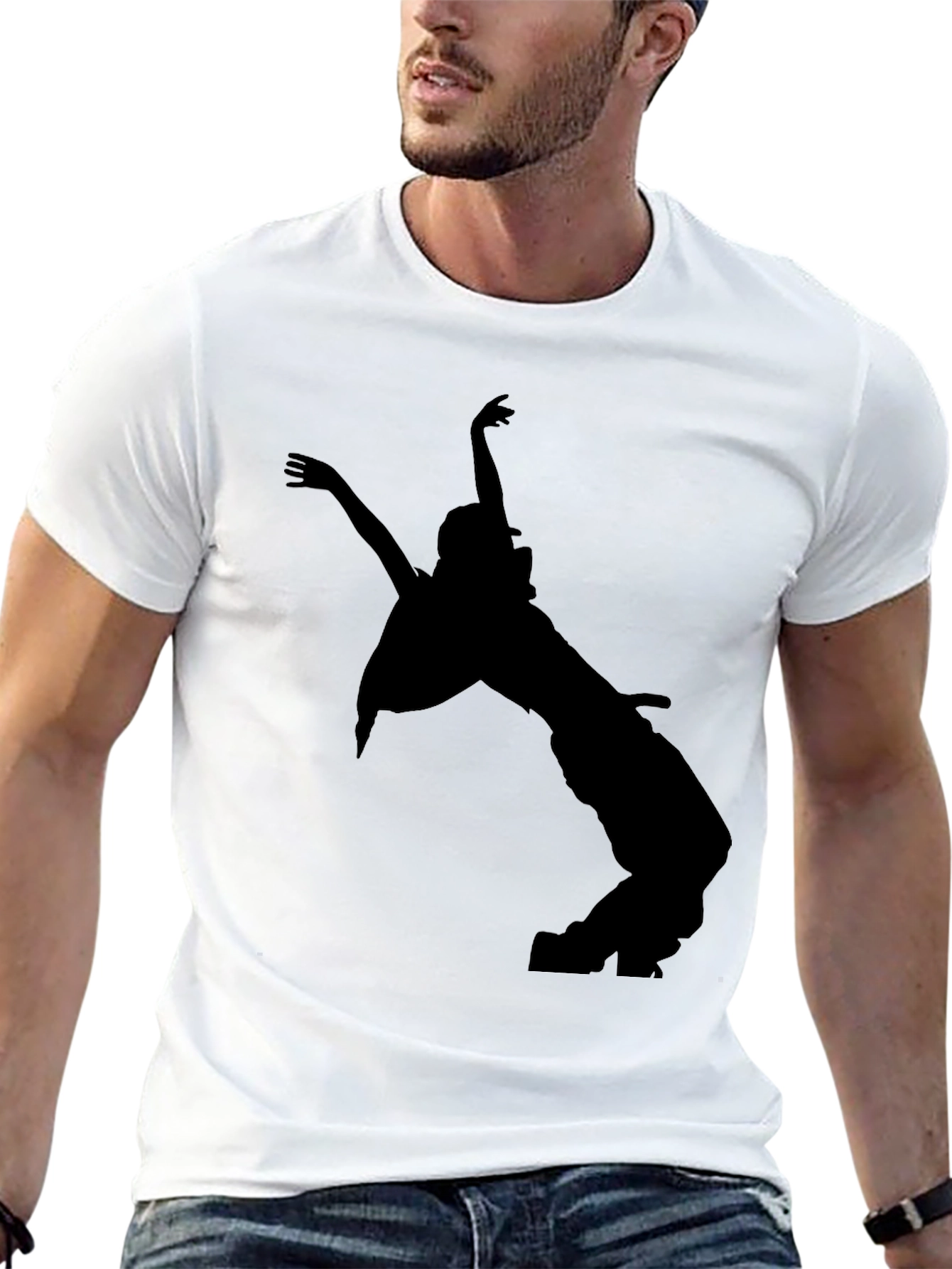 Silhouette Dancer Graphic Black T-Shirt