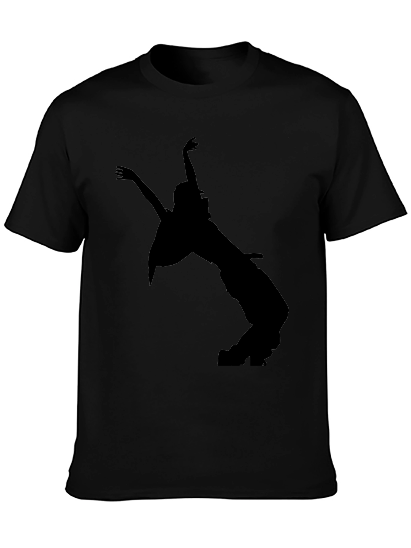 Silhouette Dancer Graphic Black T-Shirt