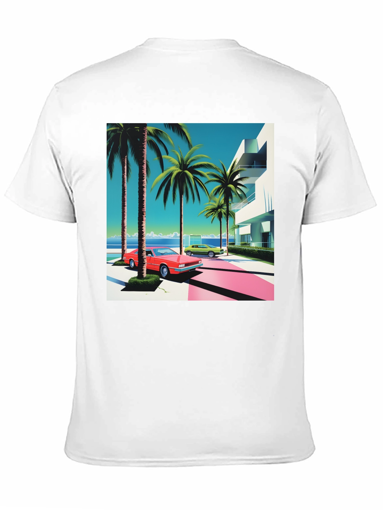 Miami Vice T-Shirt Retro Design Palm Trees
