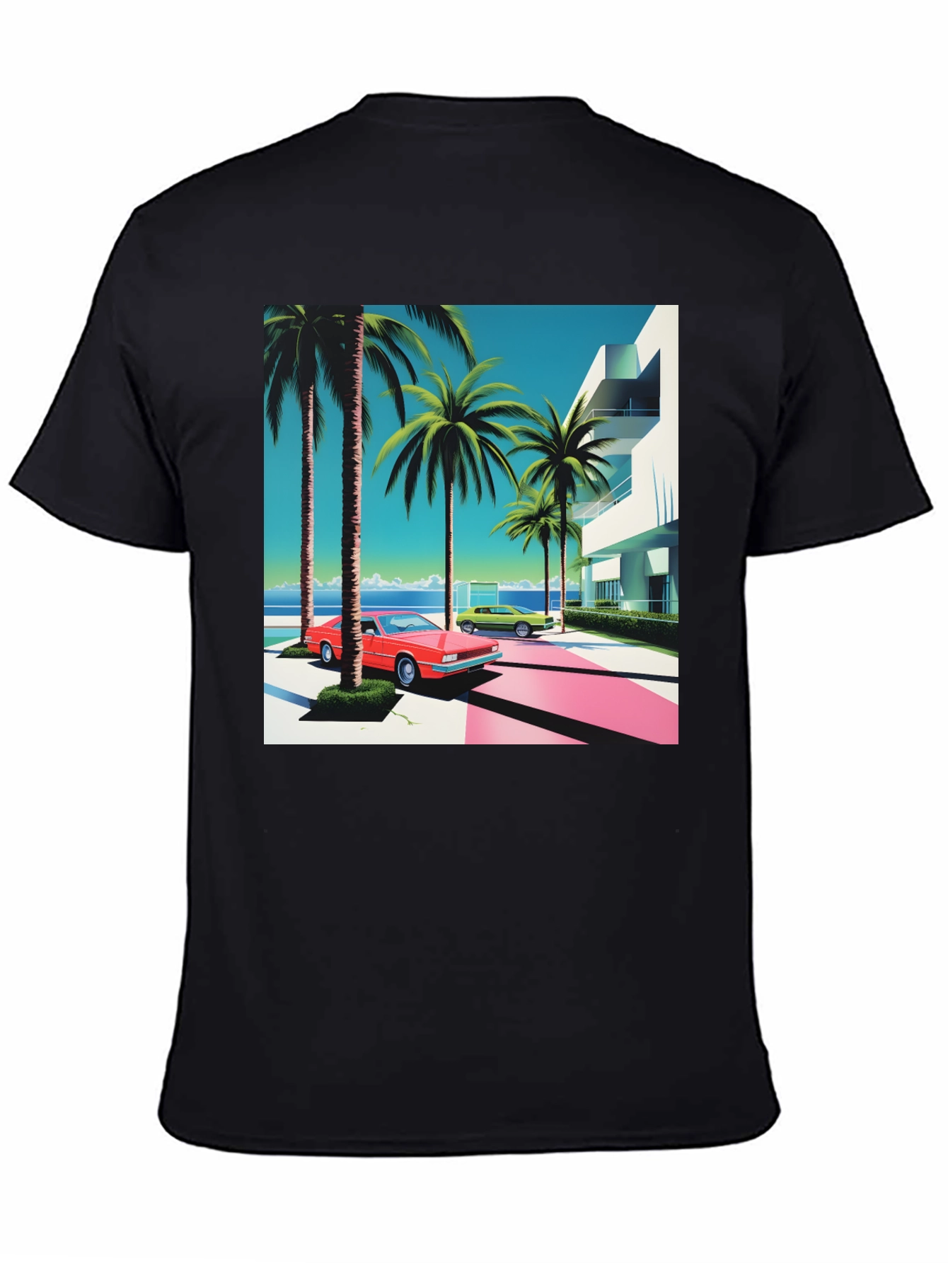 Miami Vice T-Shirt Retro Design Palm Trees