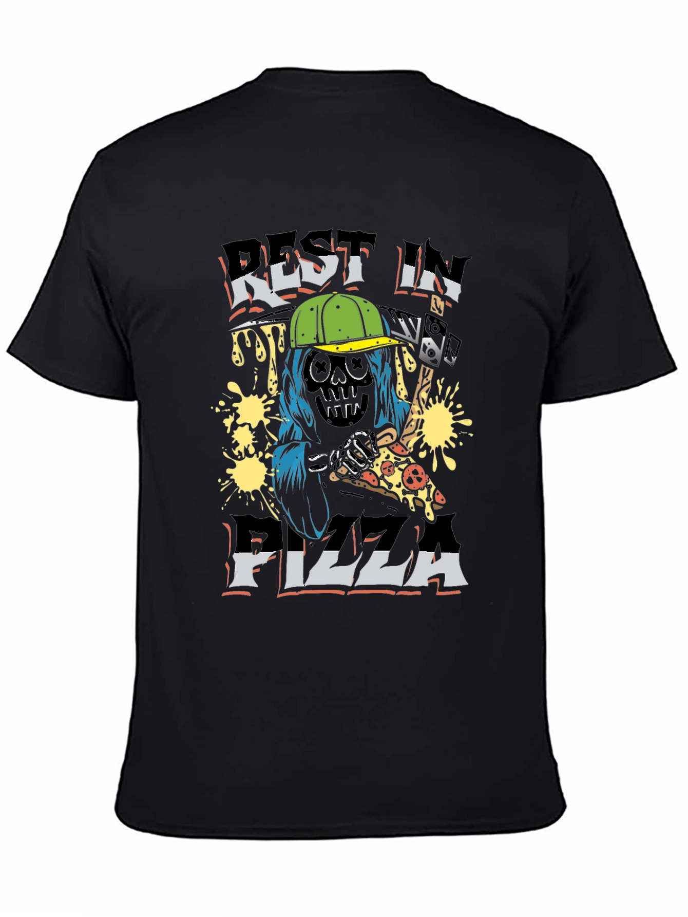 Rest in Pizza T-Shirt - Funny Graphic Tee