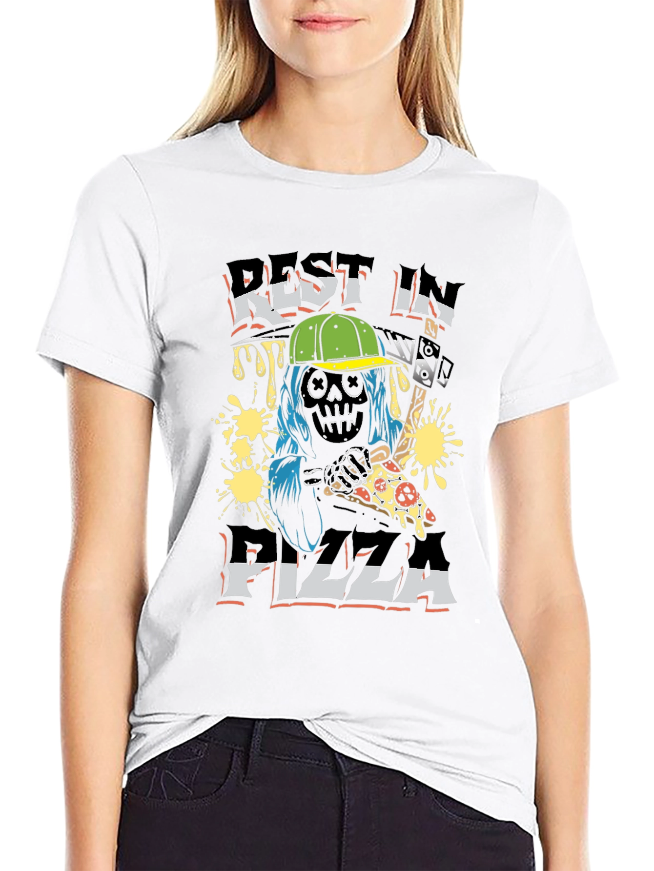 Rest in Pizza T-Shirt - Funny Graphic Tee