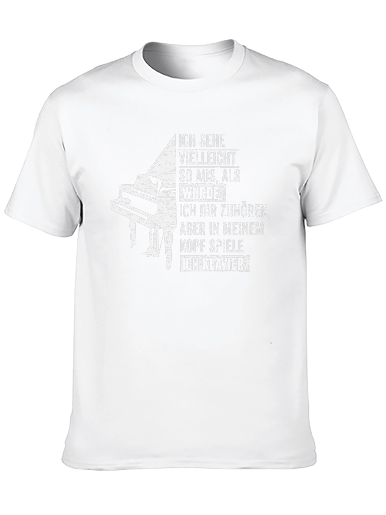 Piano T-Shirt - I Play Piano Graphic Tee