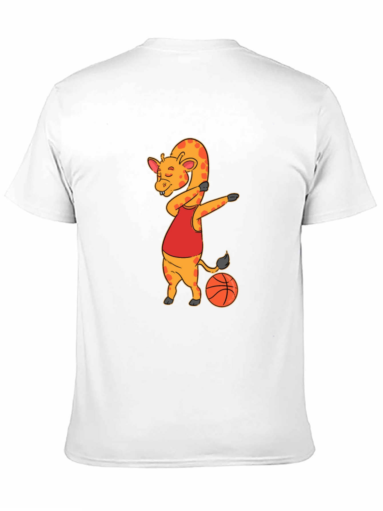 Giraffe Dabbing Basketball T-Shirt