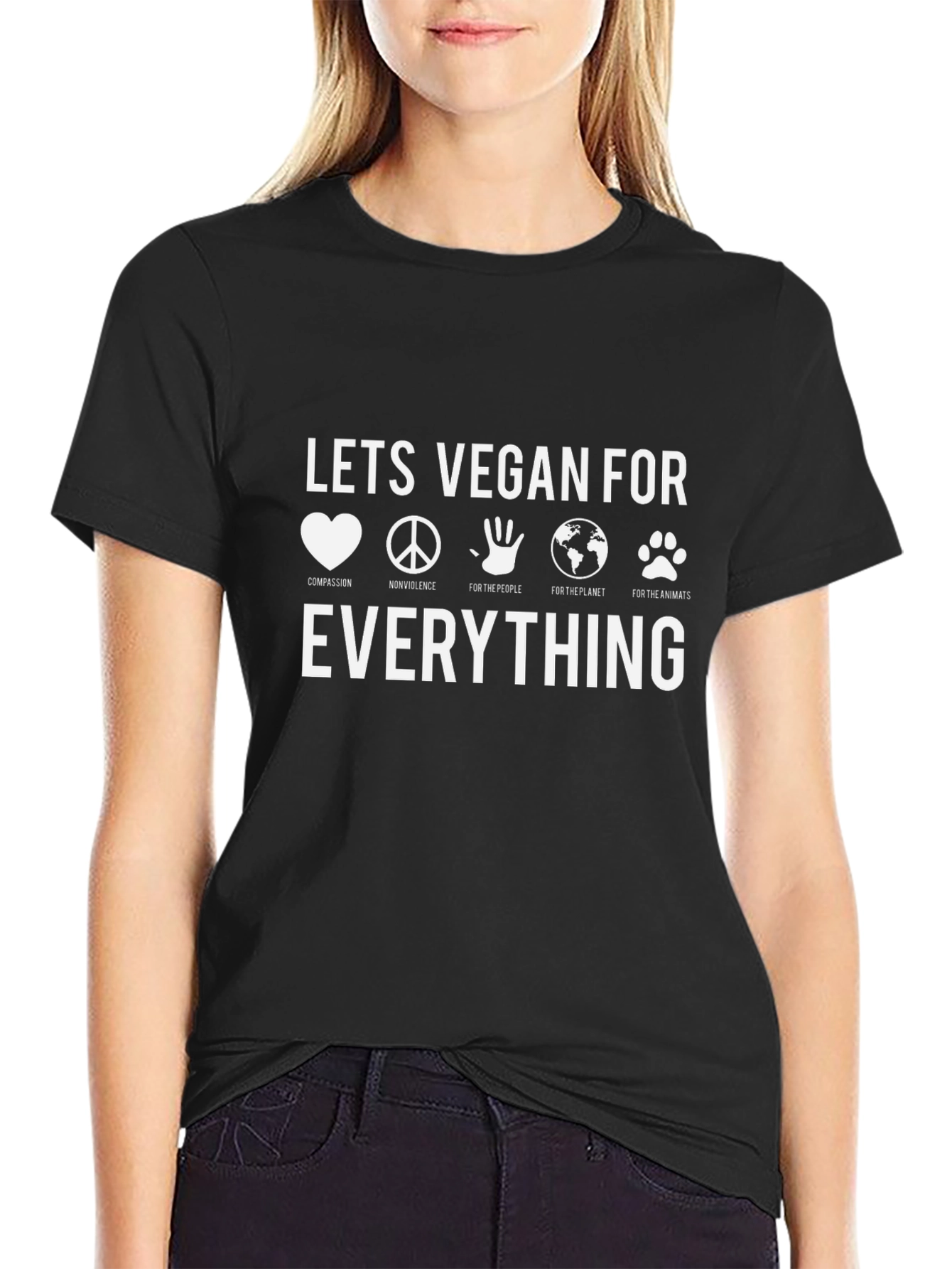 Vegan T-Shirt - Lets Vegan For Everything