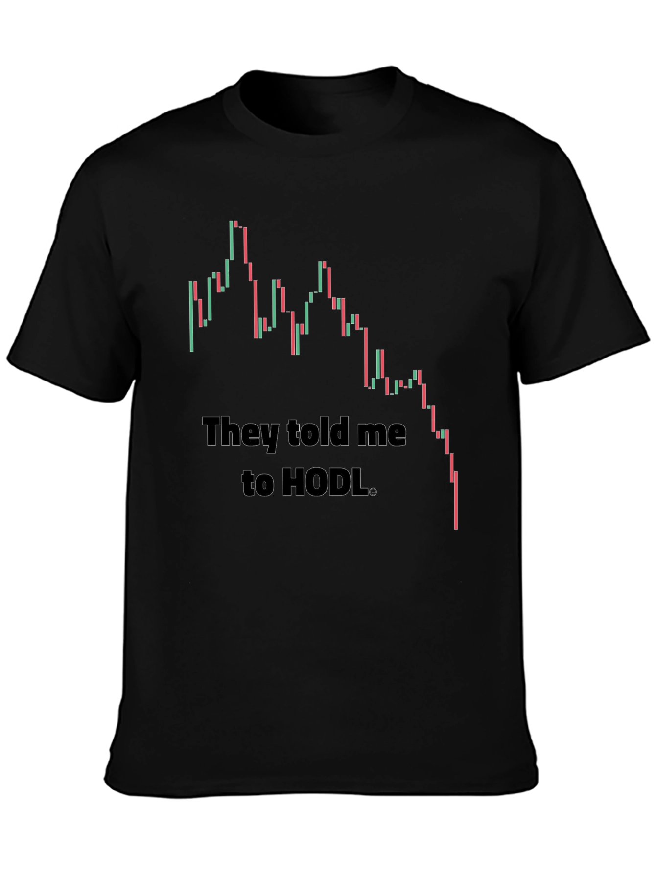 HODL Crypto Stock Chart T-Shirt