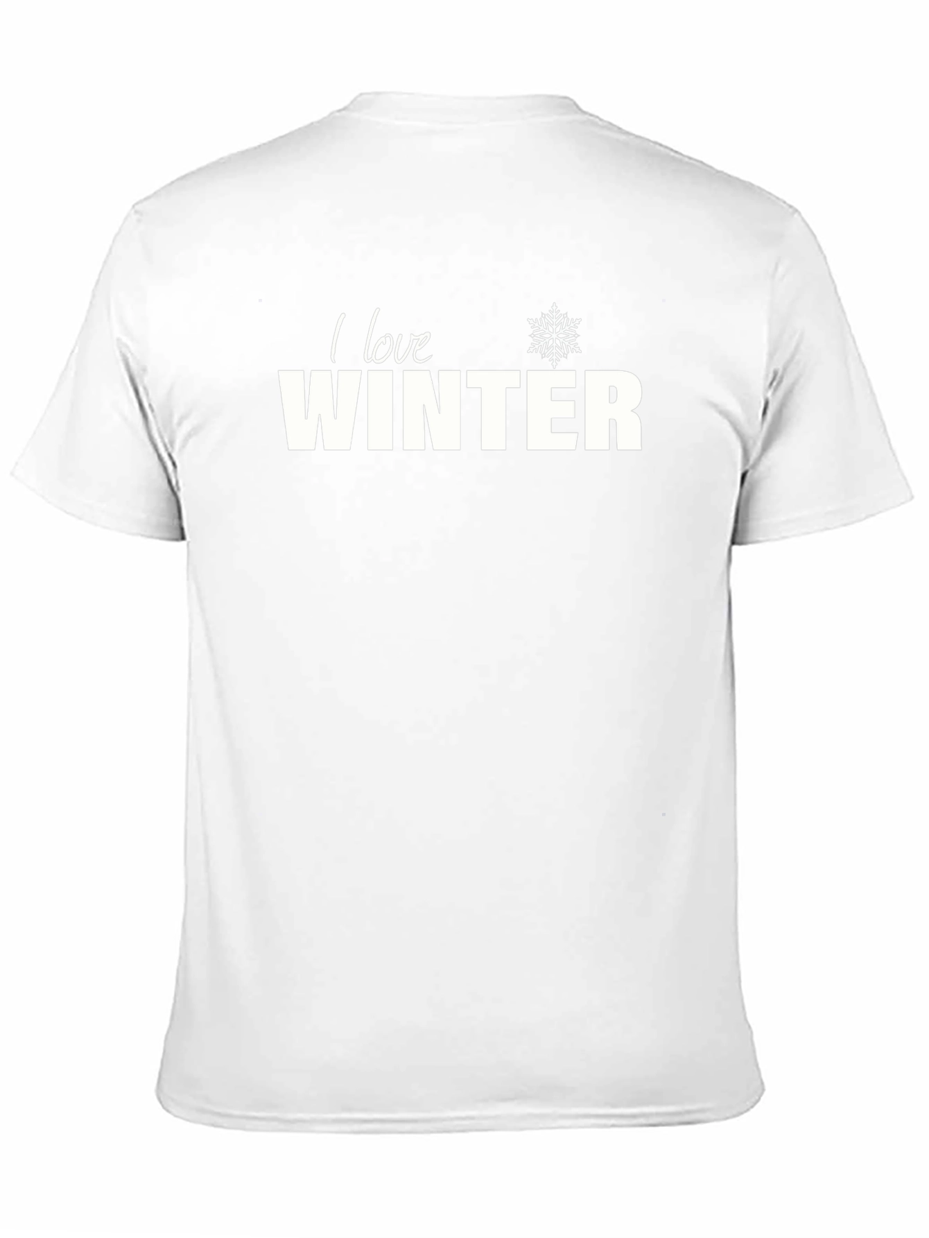 I Love Winter Graphic Tee - Unisex Black T-Shirt