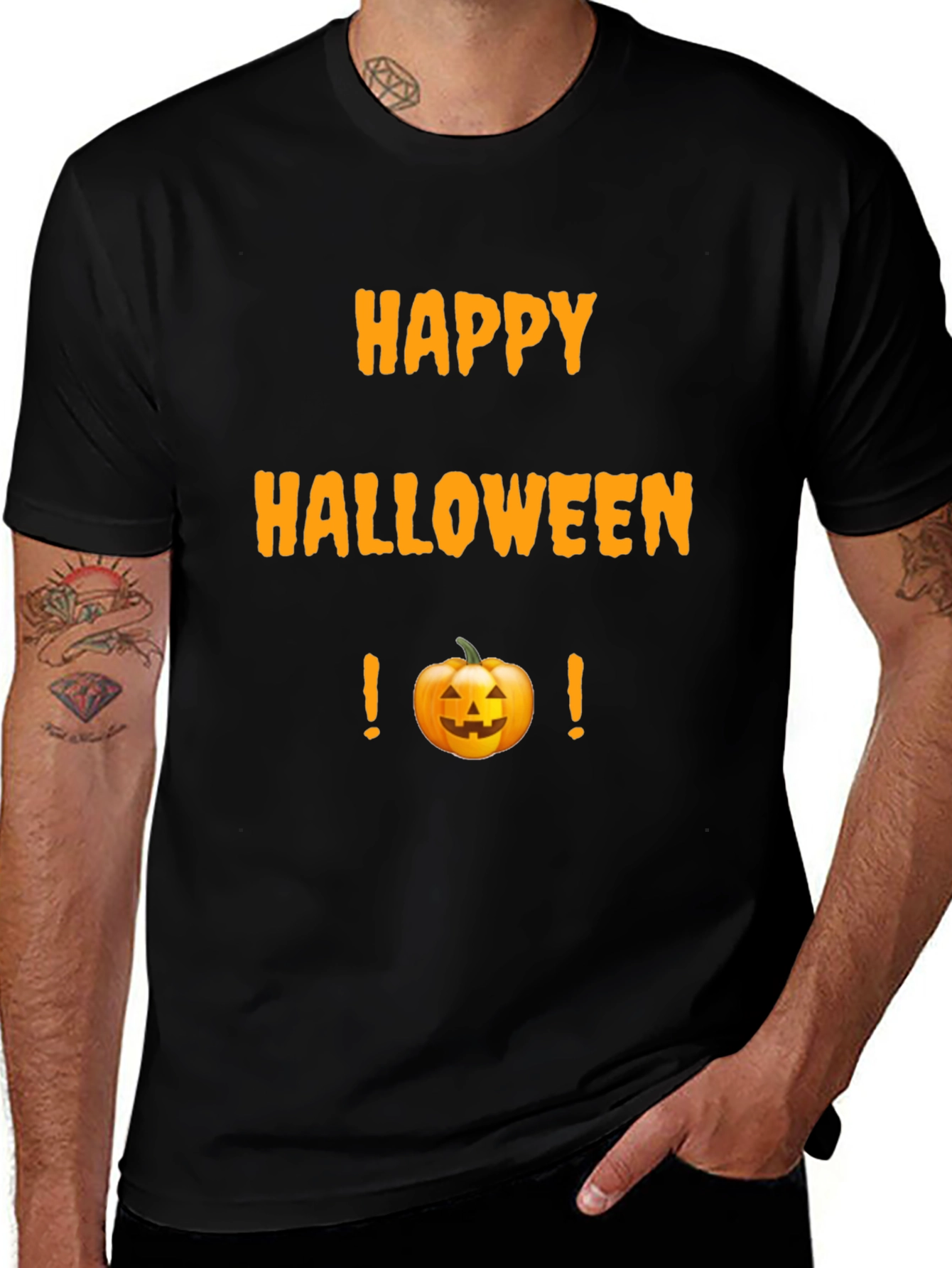 Happy Halloween T-Shirt - Pumpkin Design