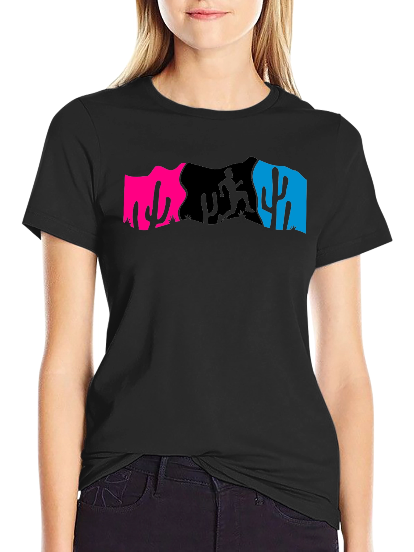 Desert Runner Graphic Tee - Mens Black T-Shirt