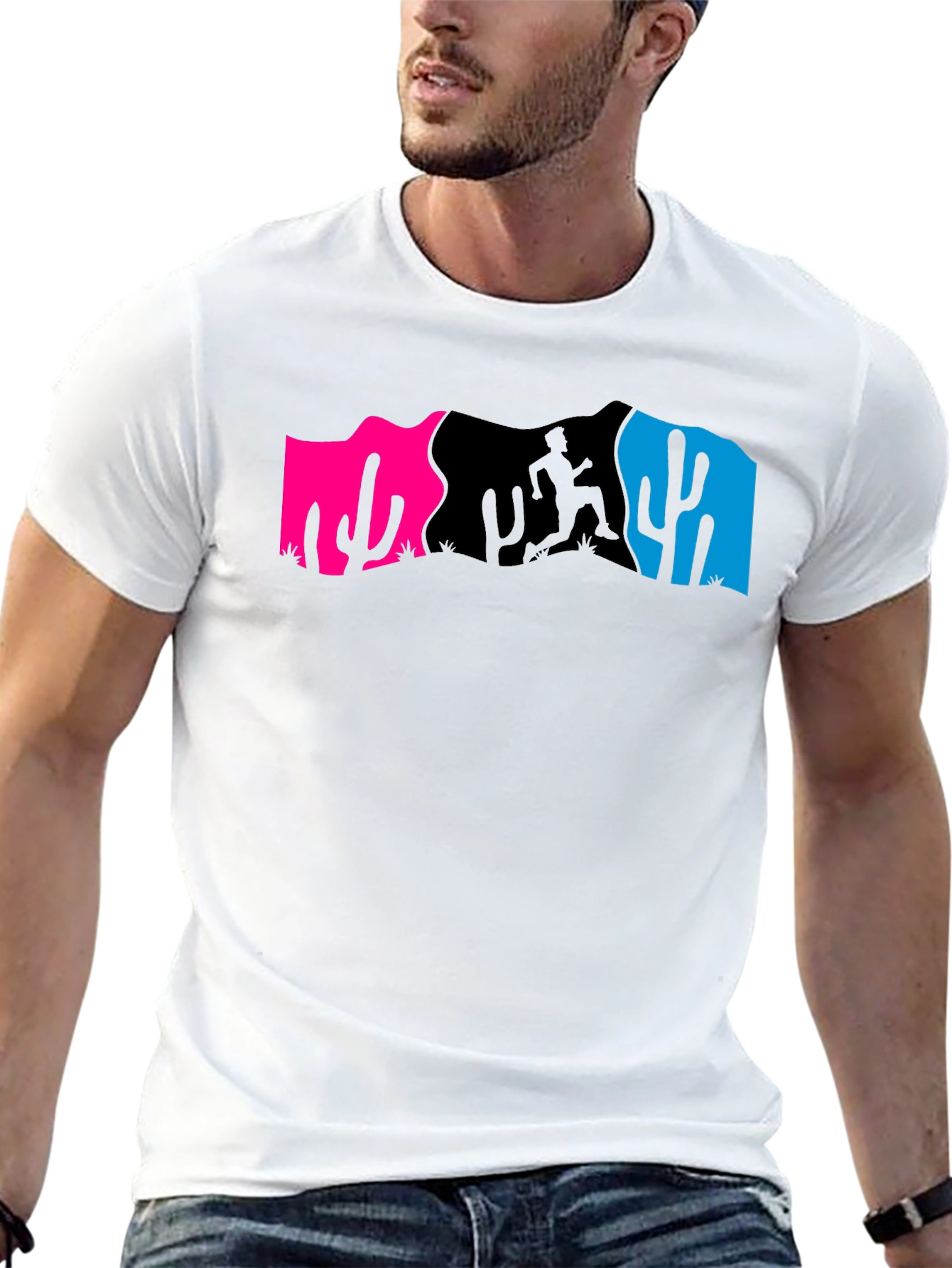 Desert Runner Graphic Tee - Mens Black T-Shirt