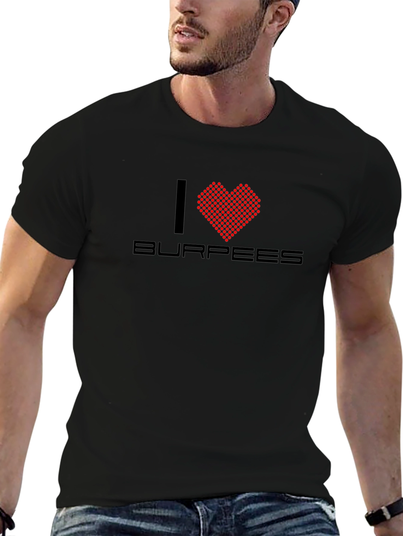 I Heart Burpees Black T-Shirt