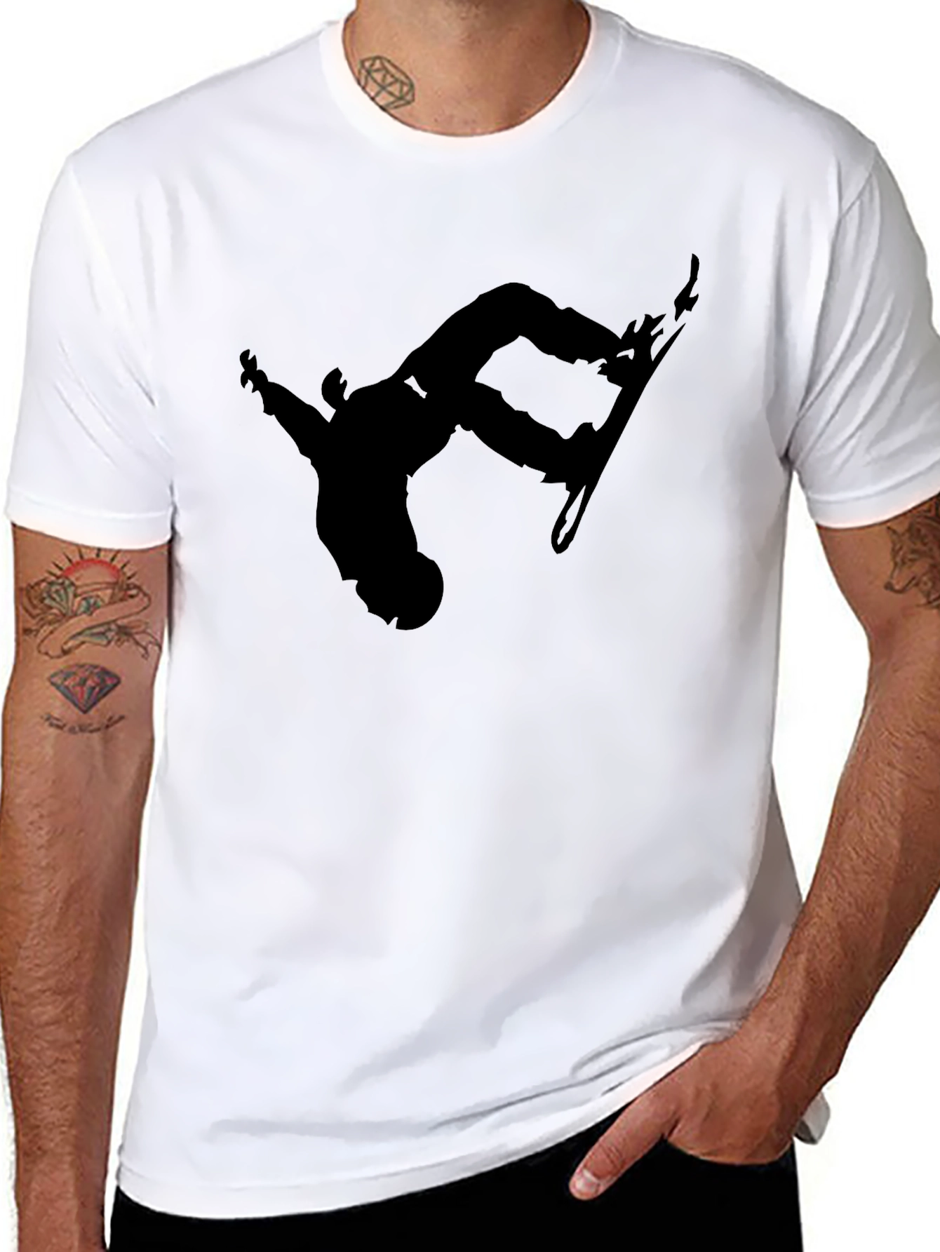 Snowboard Silhouette Black T-Shirt