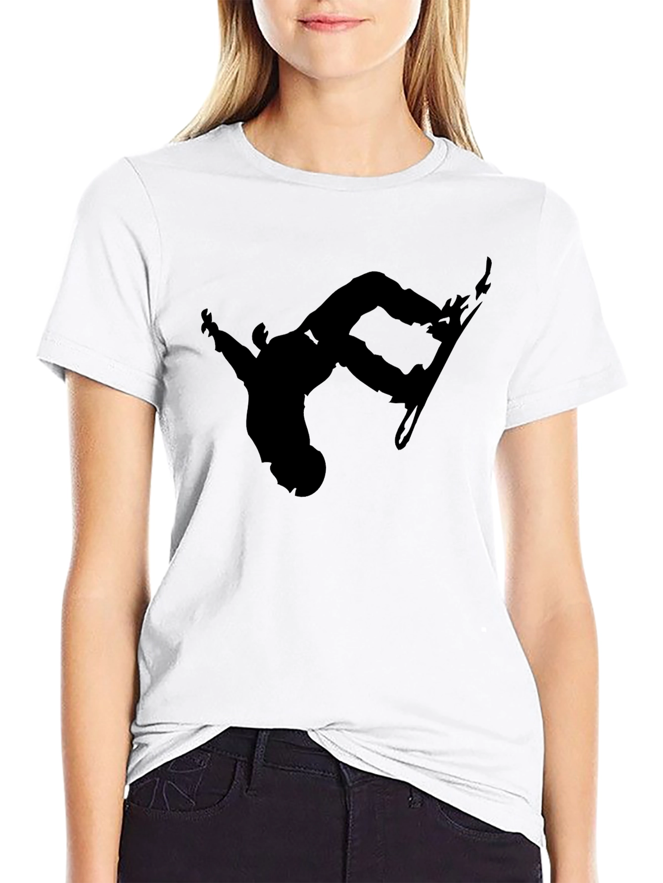 Snowboard Silhouette Black T-Shirt